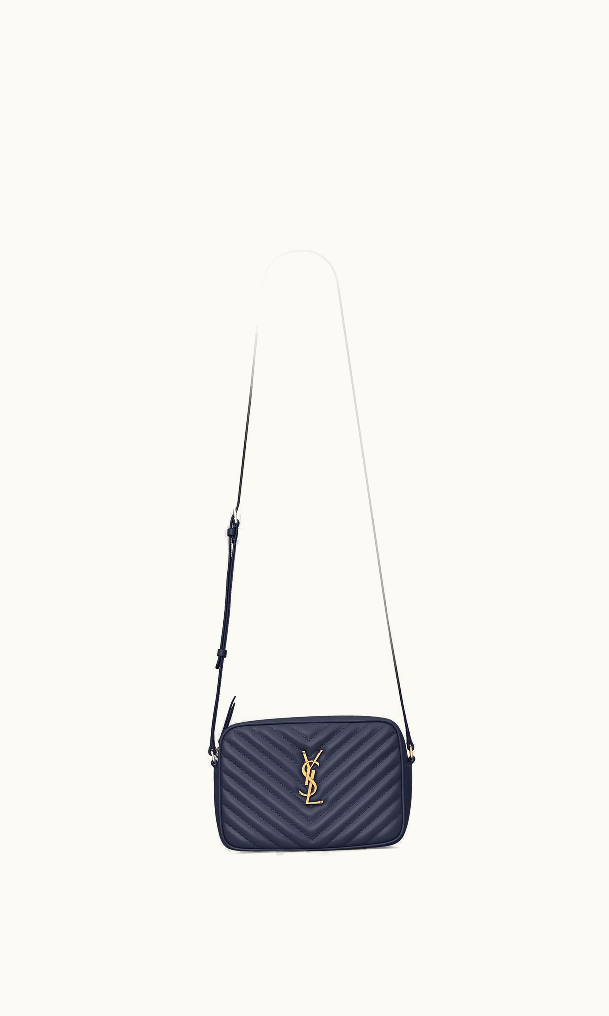 Saint Laurent Saint Laurent Lou Camera Bag In Quilted Leather Deep Marine