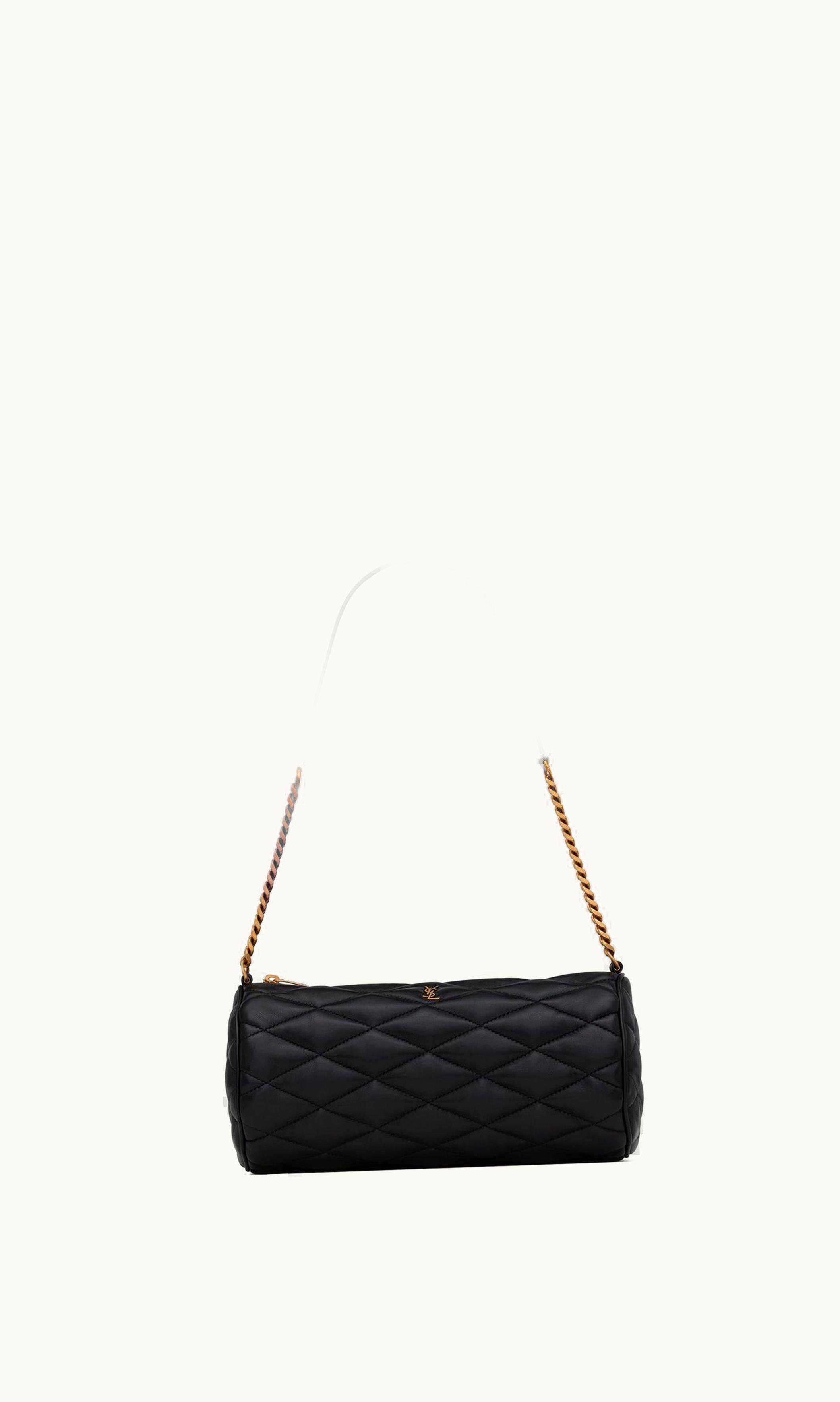 Saint Laurent Saint Laurent Sade Small Tube Bag In Quilted Lambskin Noir