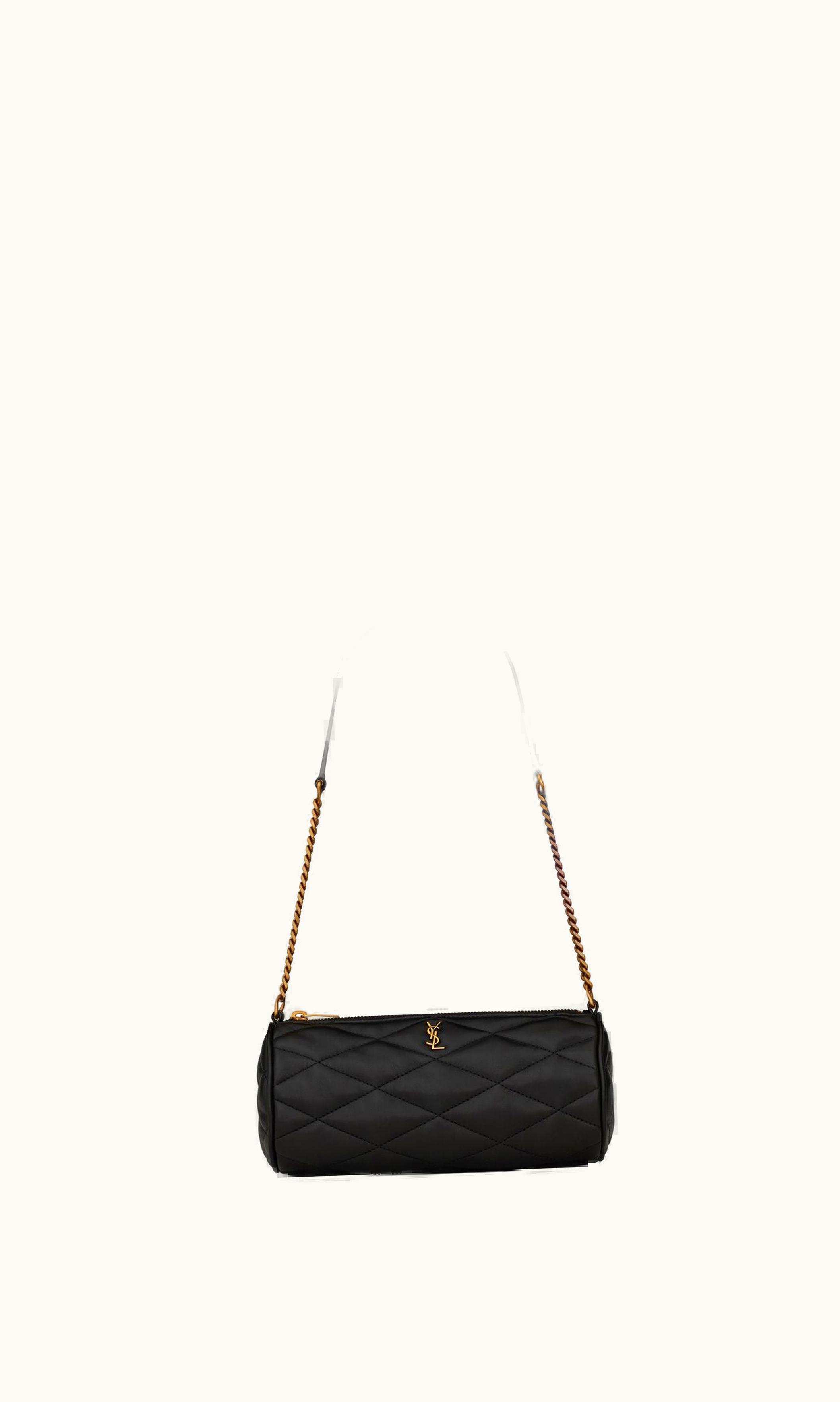 Saint Laurent Saint Laurent Sade Mini Tube Bag In Quilted Lambskin Black