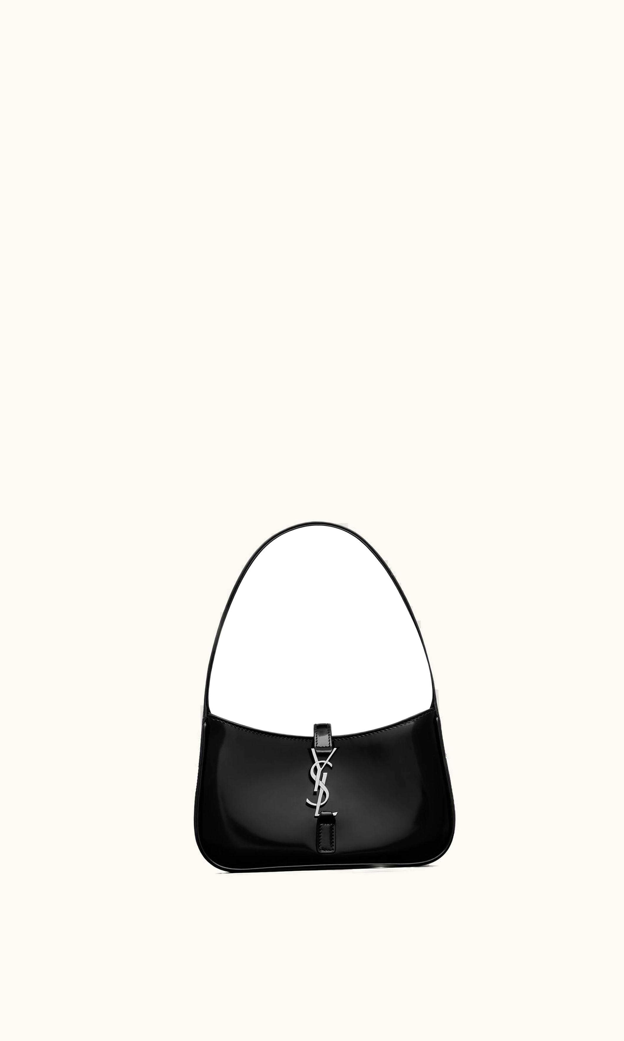 Saint Laurent Saint Laurent Mini Le 5 À 7 In Brushed Leather Black