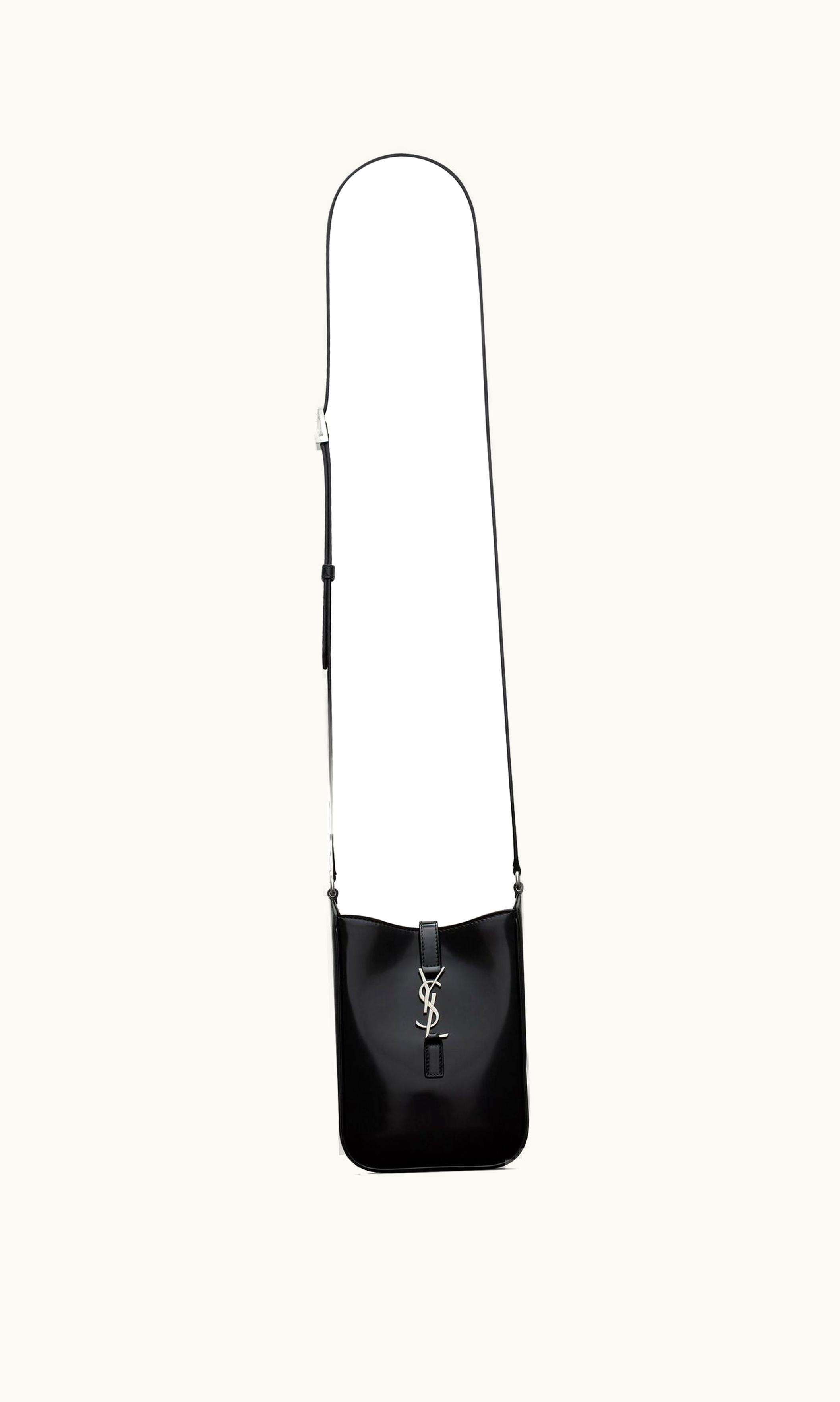 Saint Laurent Saint Laurent Le 5 À 7 Vertical In Brushed Leather Black