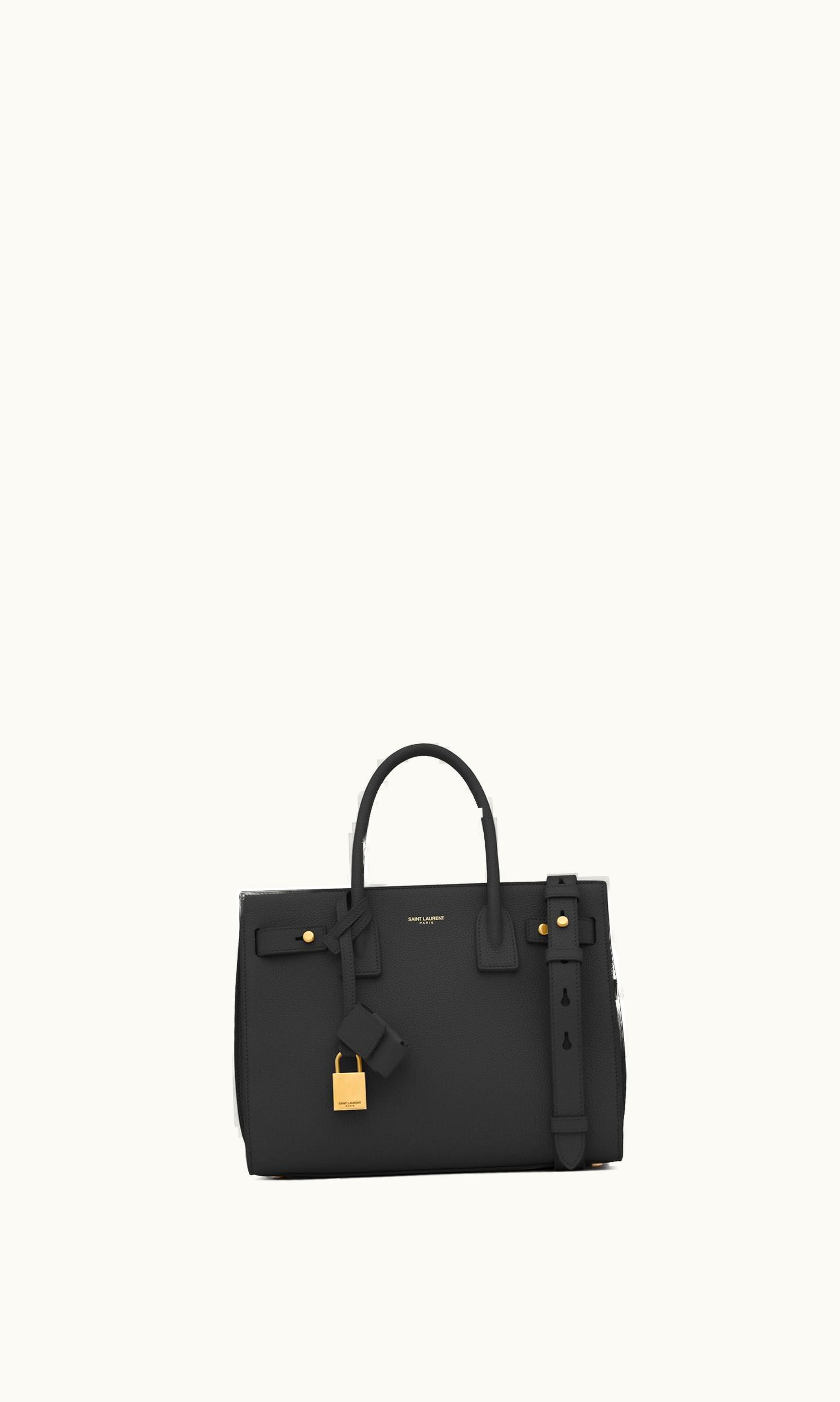 Saint Laurent Saint Laurent Sac De Jour Baby In Supple Grained Leather Black