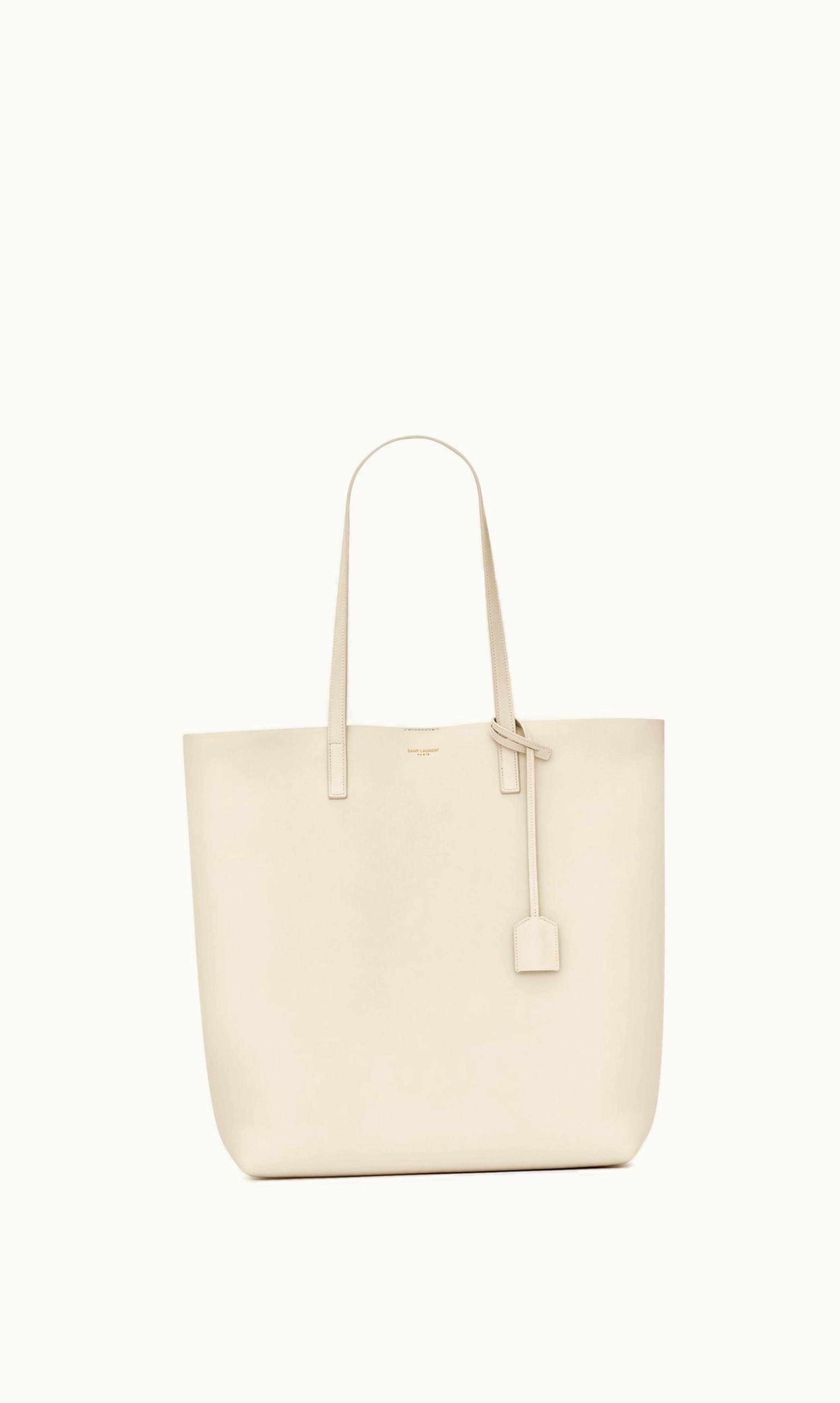 Saint Laurent Shopping Saint Laurent In Leather Vintage White