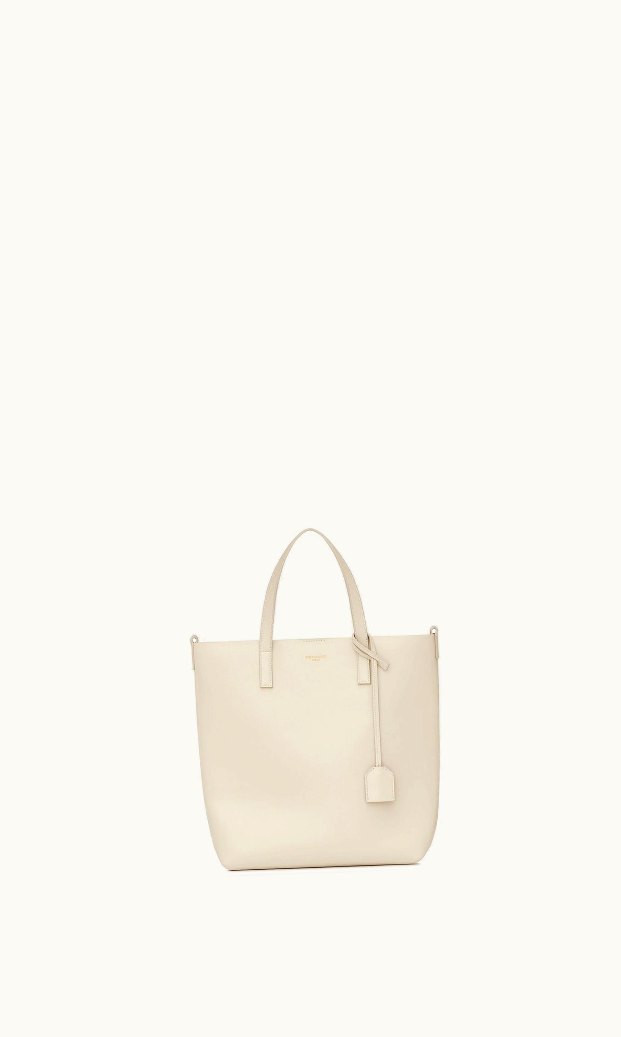 Saint Laurent Shopping Saint Laurent In Leather Blanc Vintage