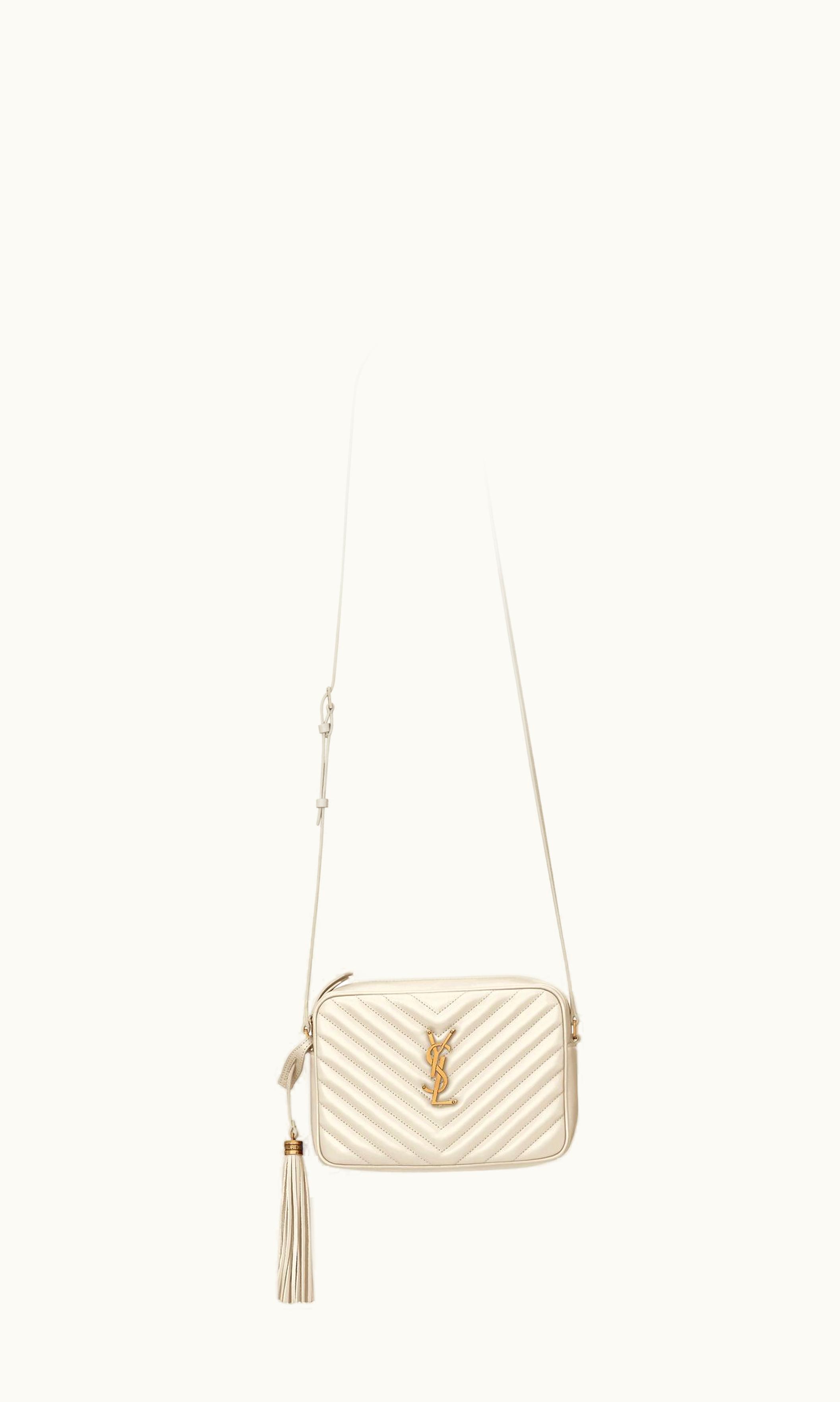 Saint Laurent Saint Laurent Lou In Quilted Leather Blanc Vintage
