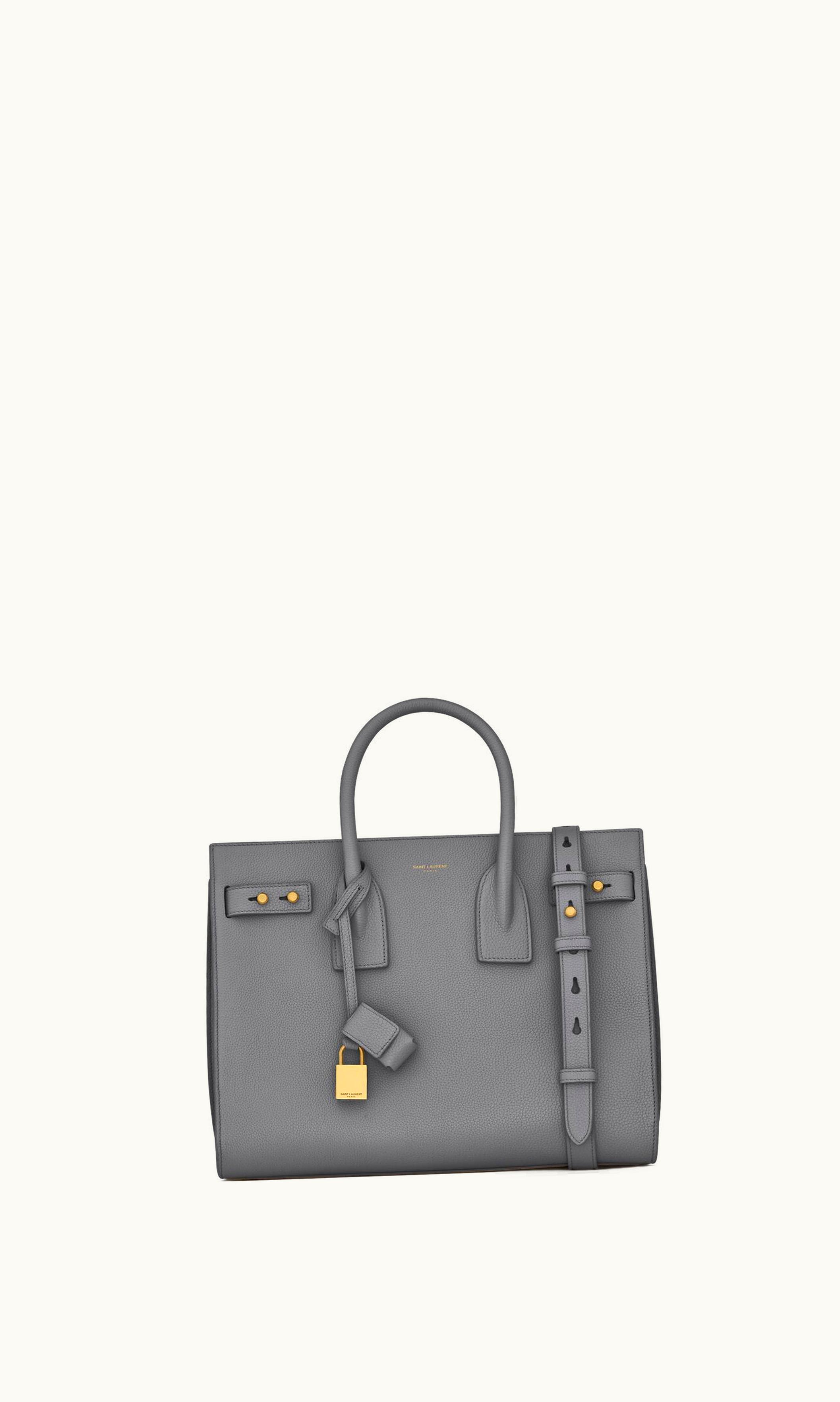 Saint Laurent Saint Laurent Sac De Jour Small In Supple Grained Leather Storm