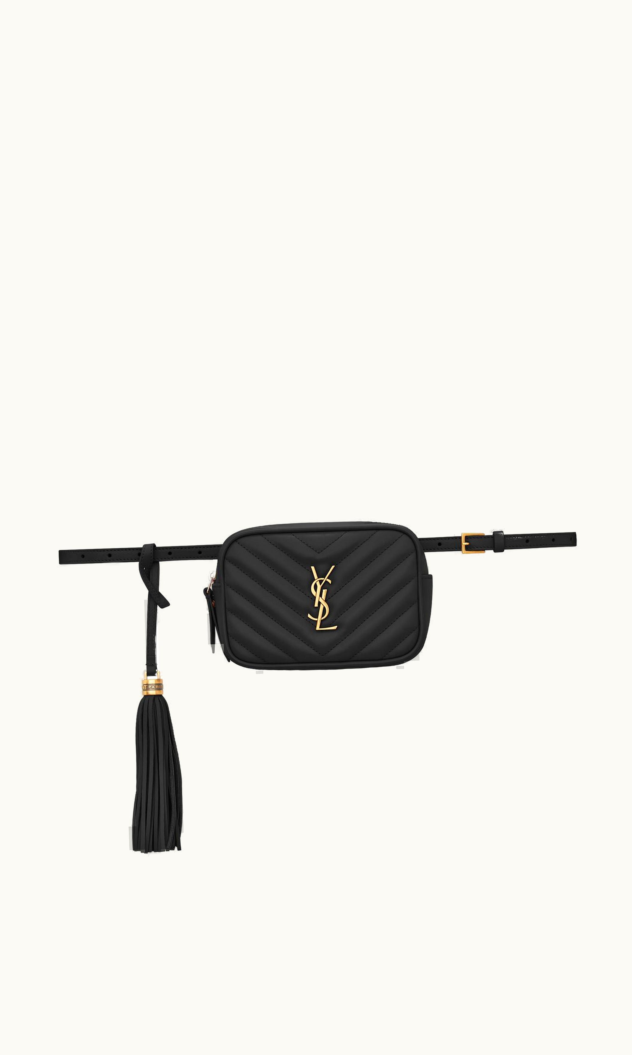 Saint Laurent Saint Laurent Lou Belt Bag In Quilted Leather Black