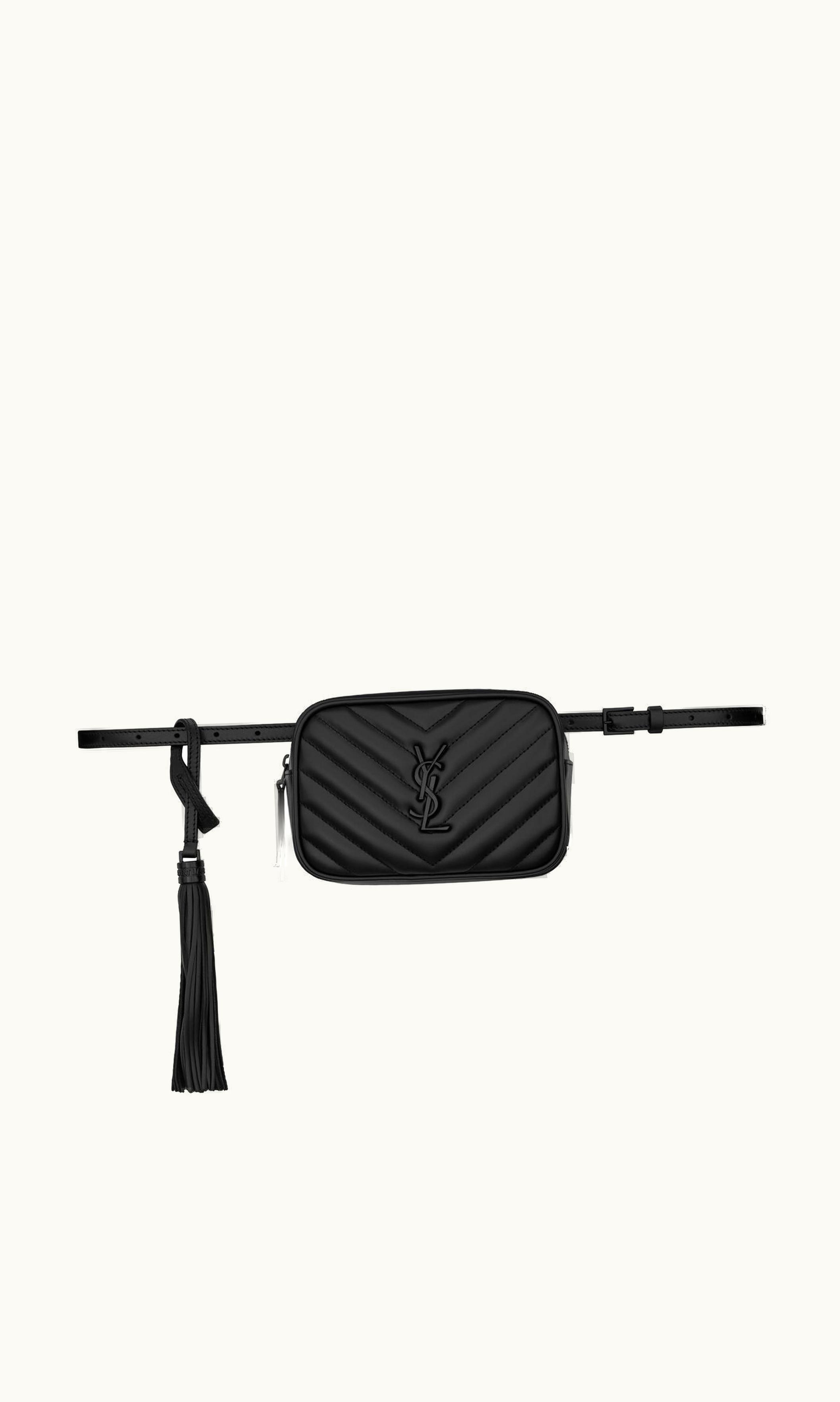 Saint Laurent Saint Laurent Lou Belt Bag In Quilted Leather Black BLACK