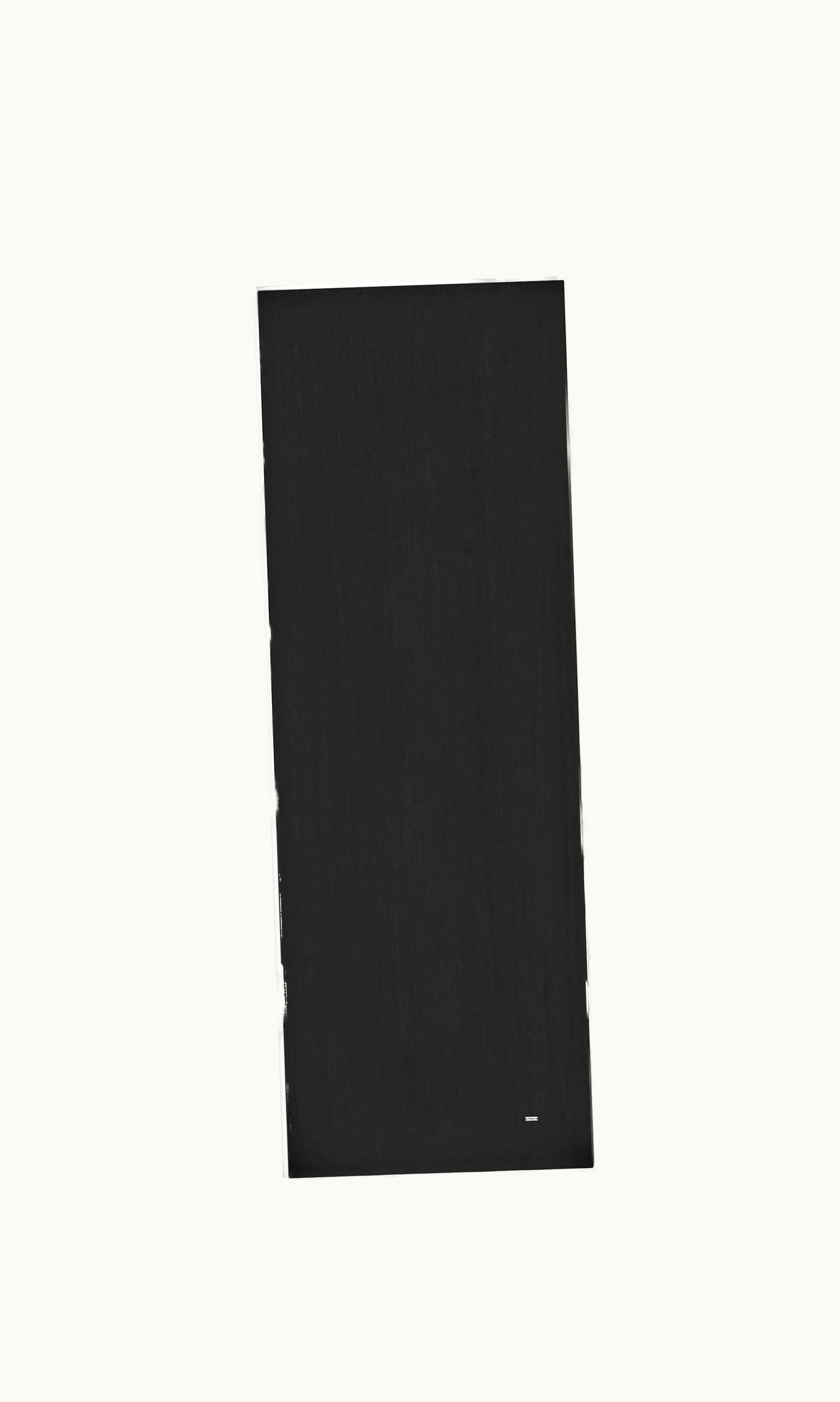 Saint Laurent Saint Laurent Extra-Long Scarf In Silk Satin Black