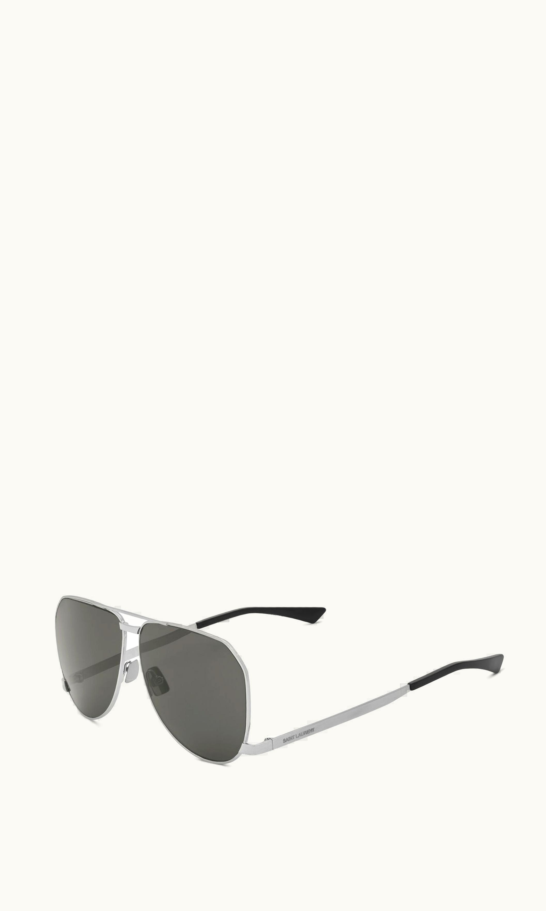 Saint Laurent Saint Laurent Sl 690 Dust Silver And Grey SILVER AND GREY
