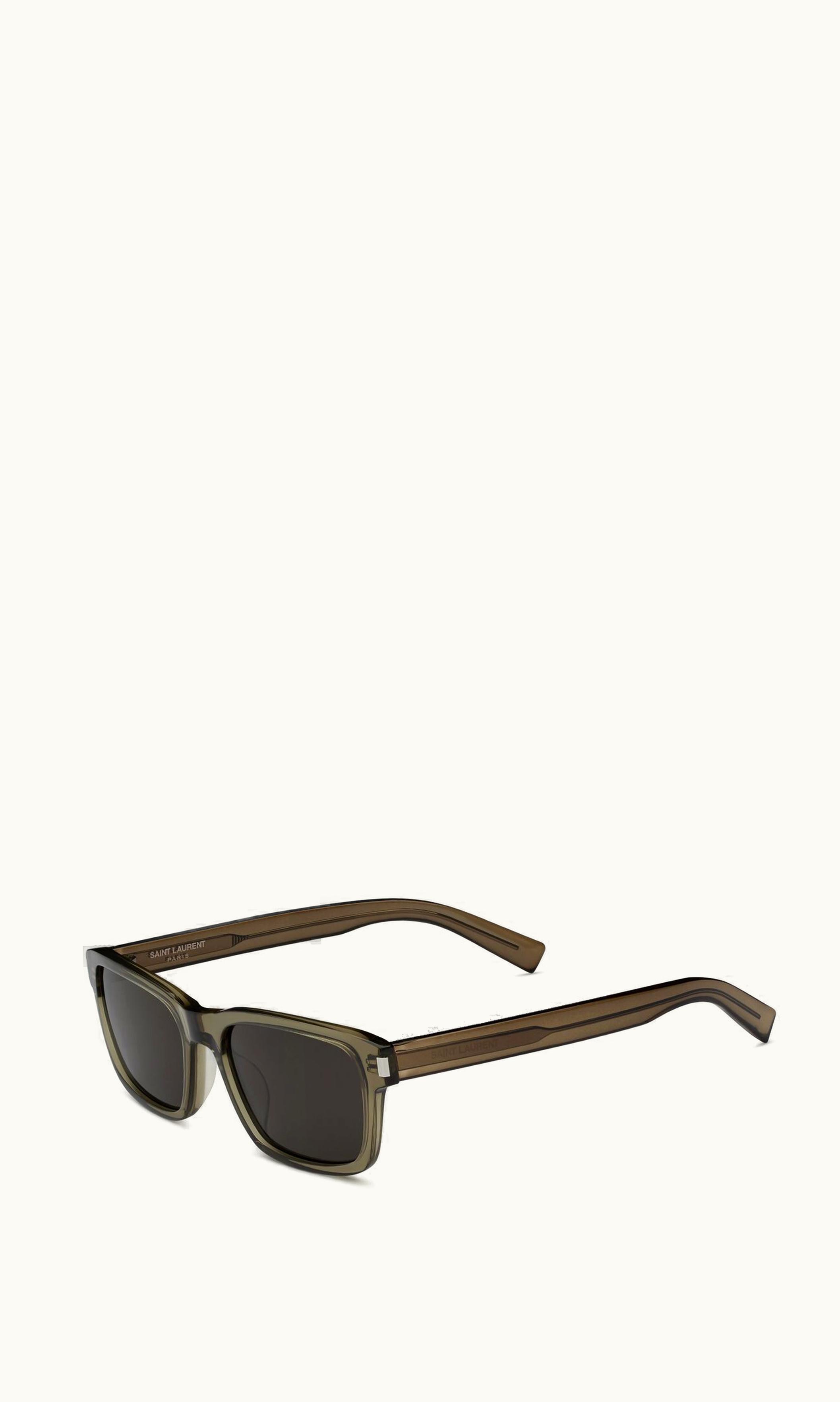 Saint Laurent Saint Laurent Sl 662 Transparent Taupe, Silver And Grey