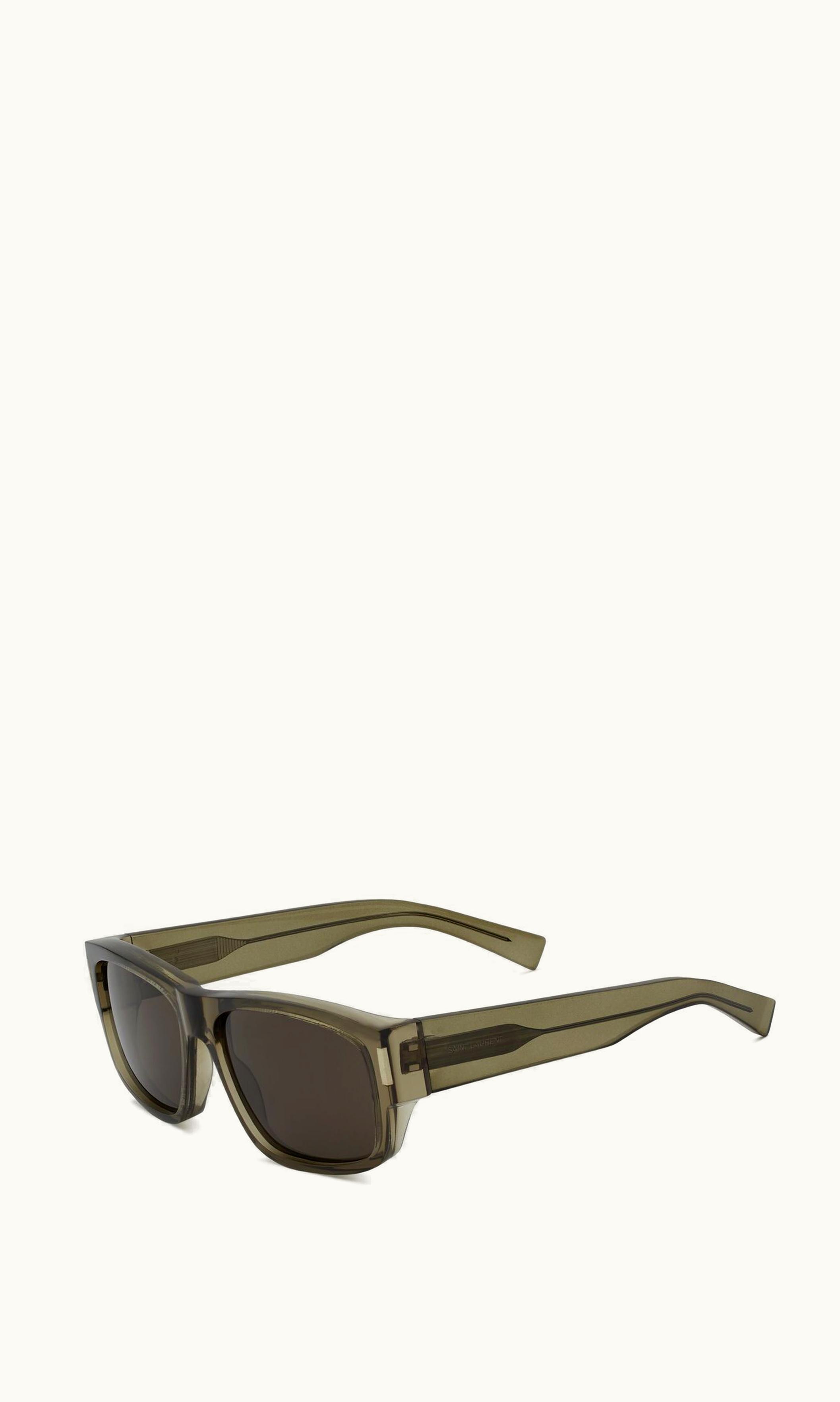 Saint Laurent Saint Laurent Sl 689 Transparent Taupe, Silver And Grey