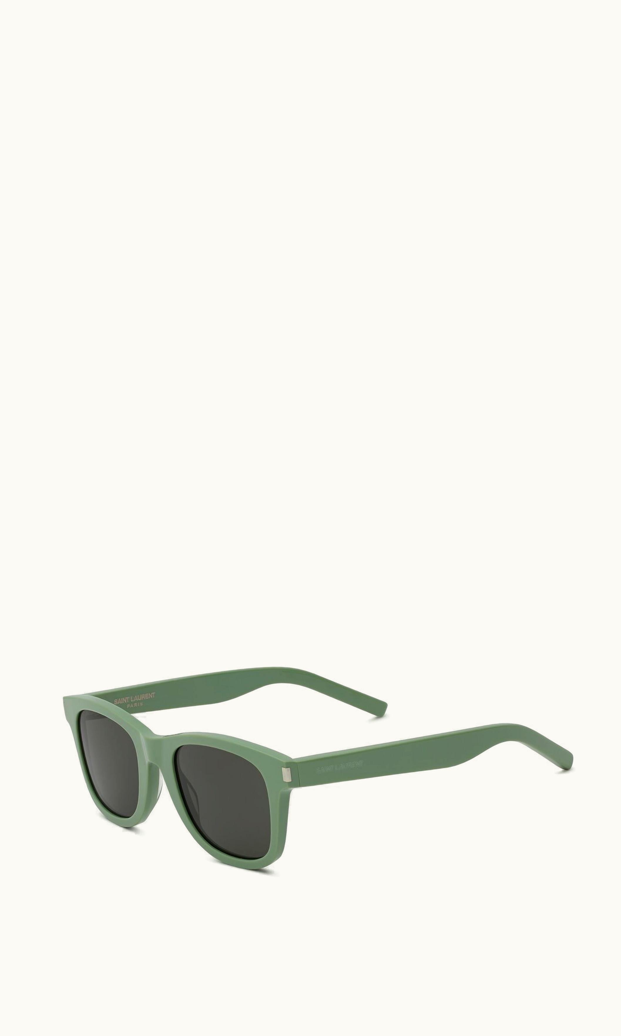 Saint Laurent Saint Laurent Classic Sl 51 Light Green And Grey