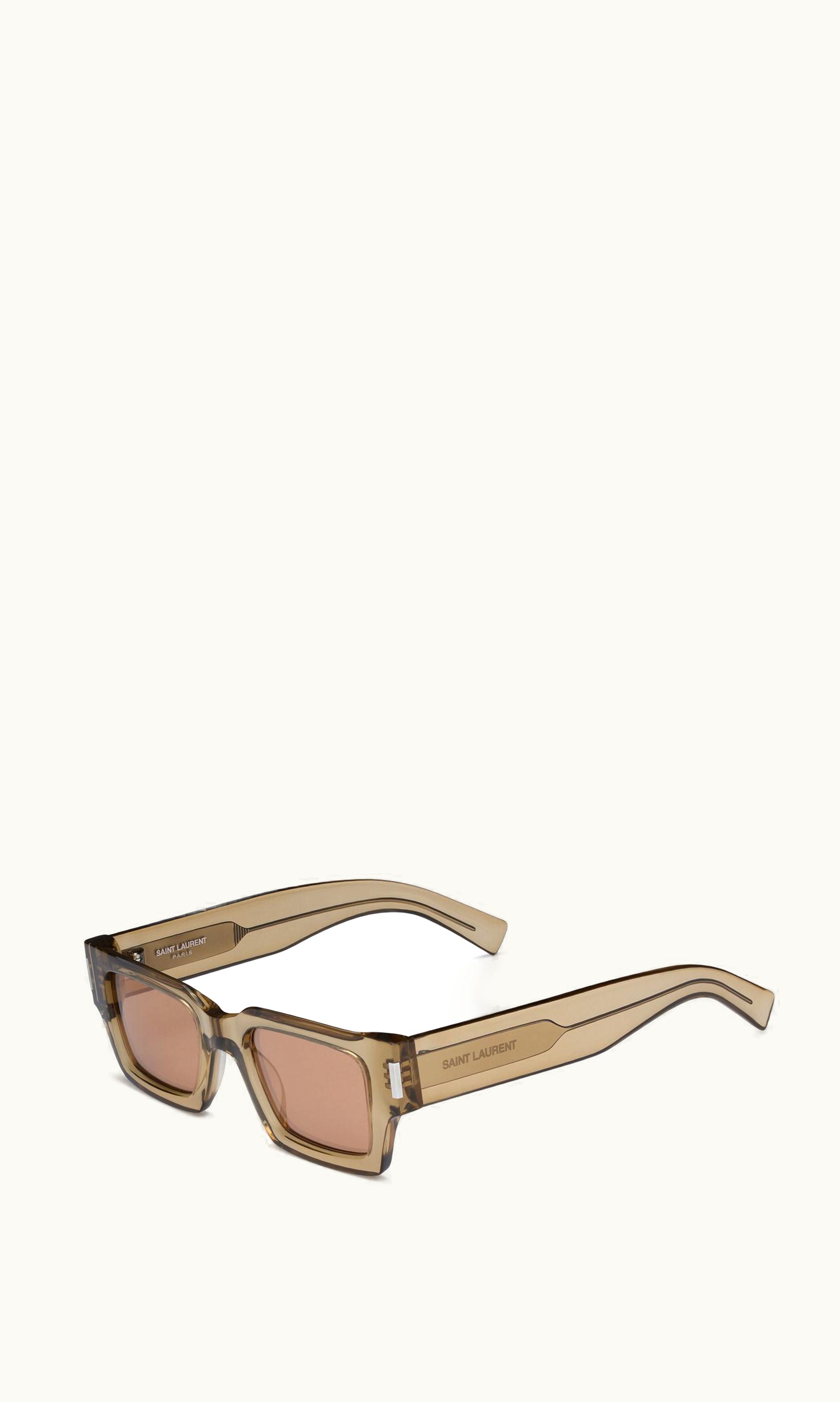 Saint Laurent Saint Laurent Sl 572 Transparent Nude And Silver