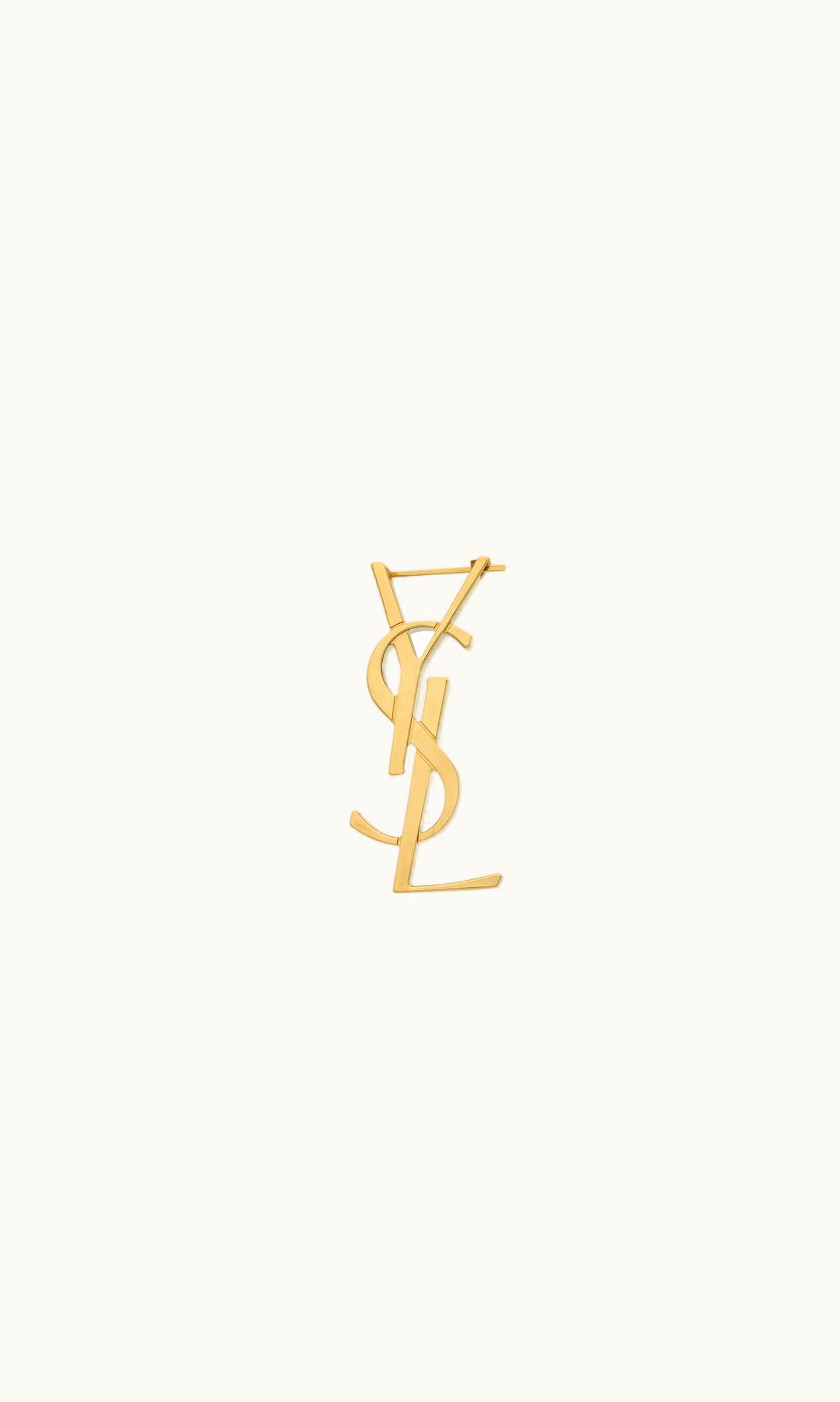 Saint Laurent Saint Laurent Cassandre Single Earring In Metal Gold