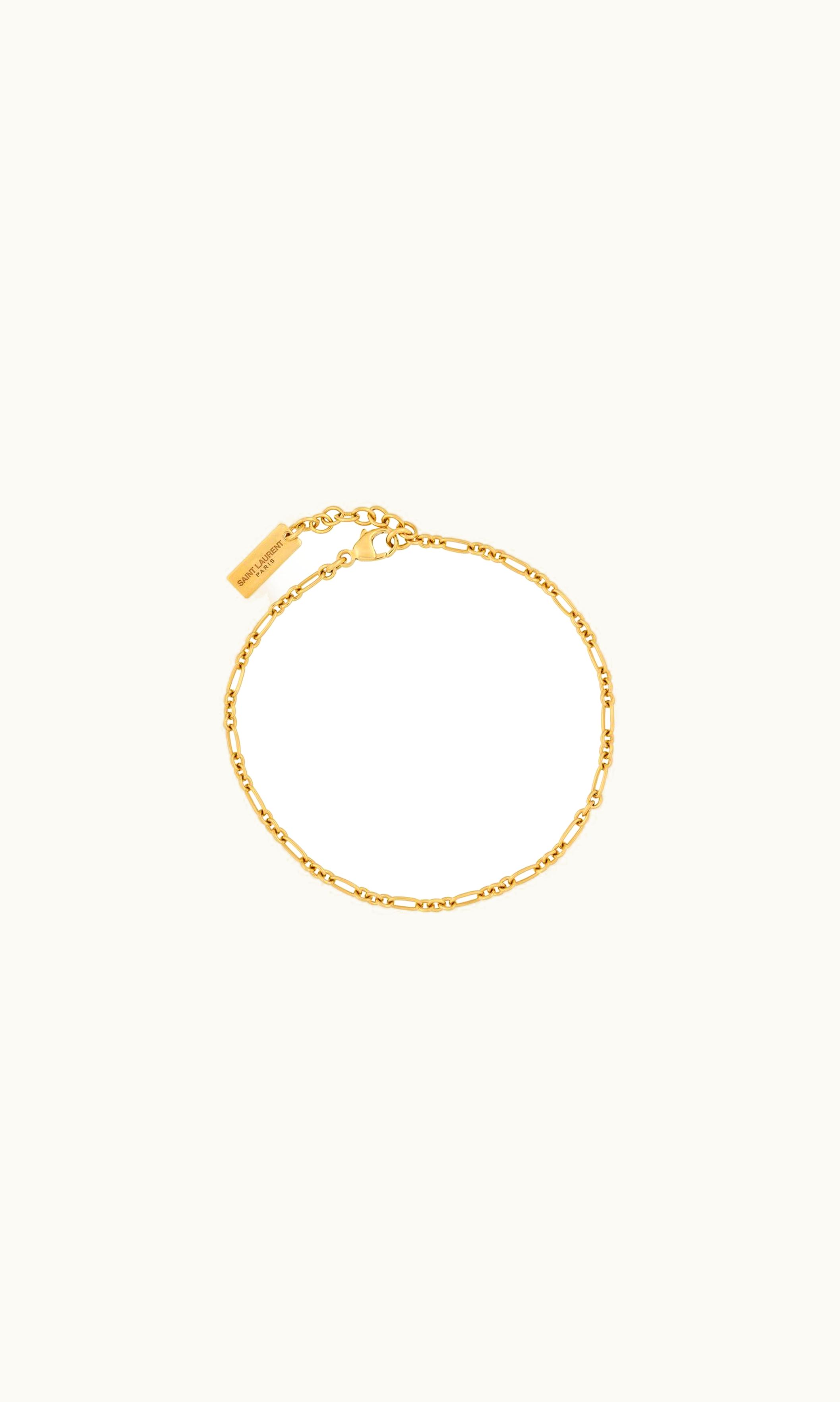 Saint Laurent Saint Laurent Figaro Chain Bracelet In Metal Gold