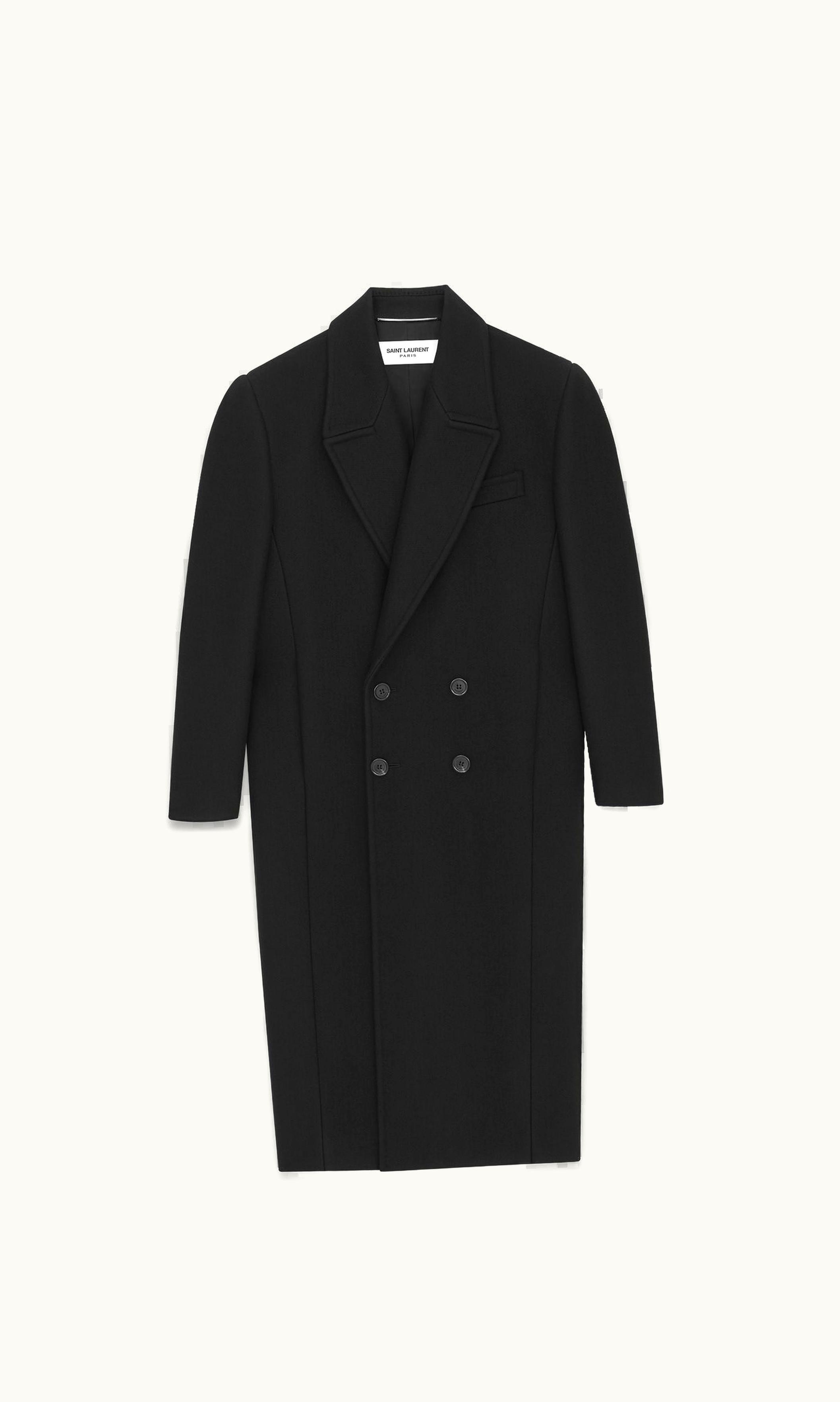 Saint Laurent Saint Laurent Oversize Coat In Cashmere Black