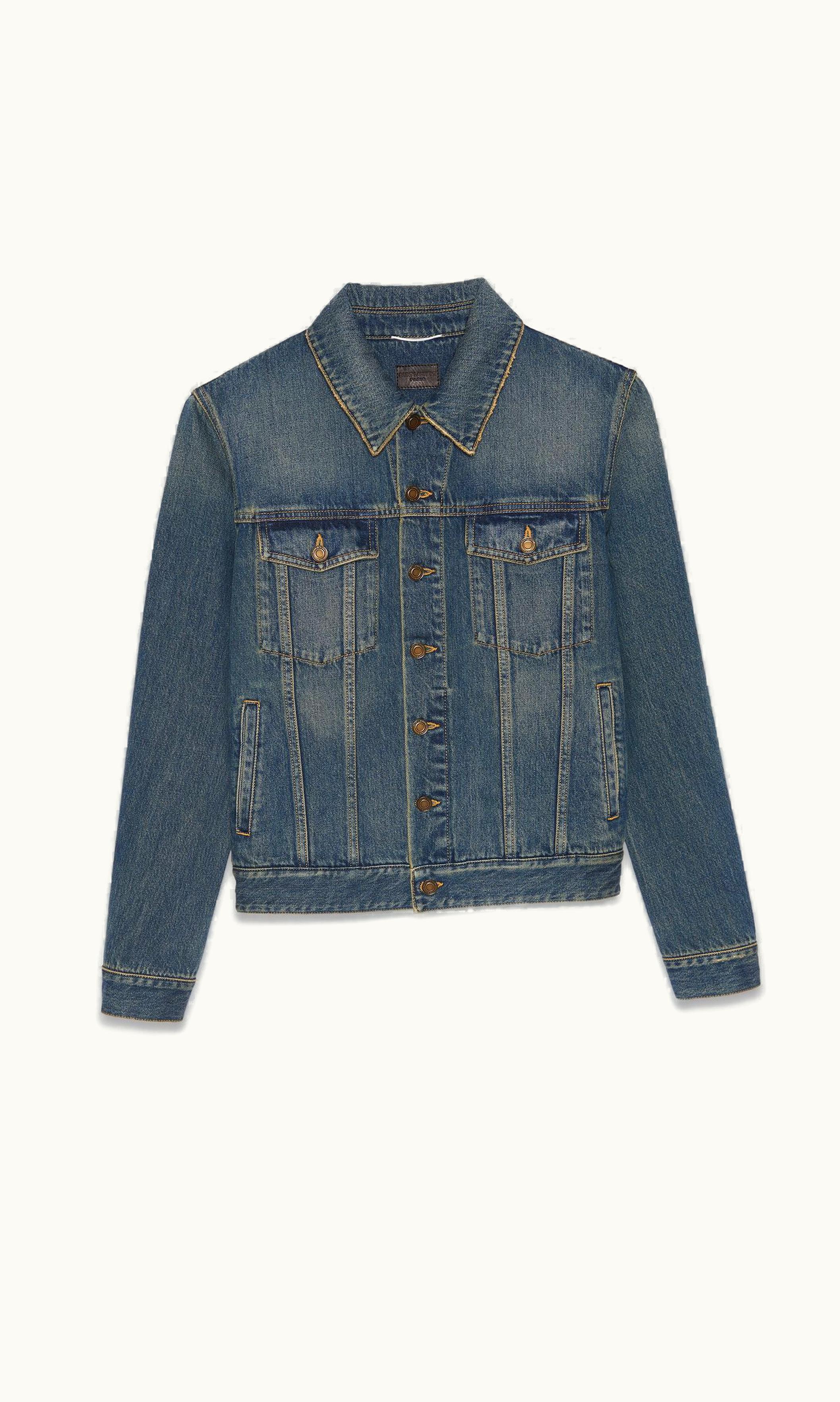 Saint Laurent Saint Laurent Classic Jacket In Deep Vintage Blue Denim Deep Vintage Blue