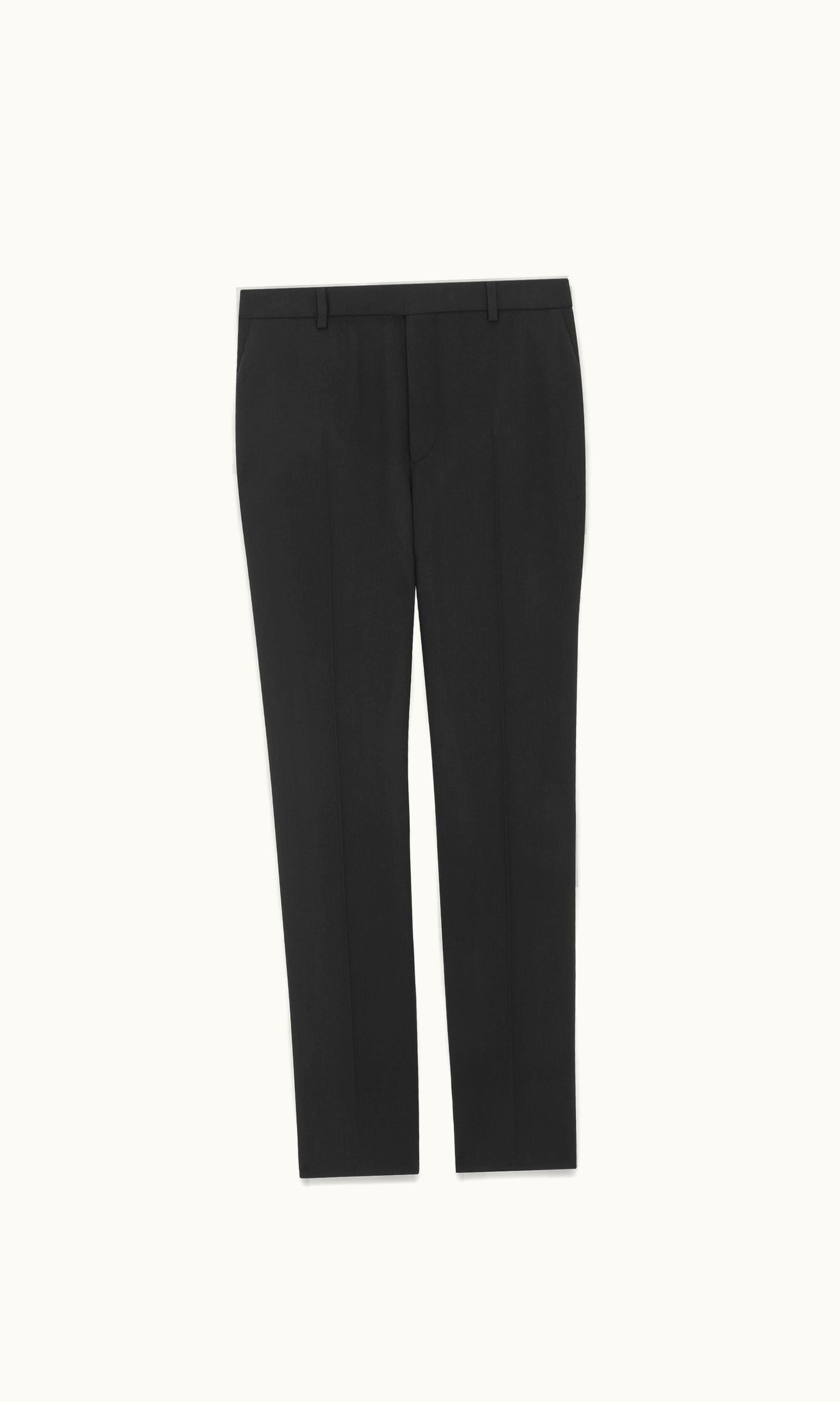 Saint Laurent Saint Laurent Slim-Fit Pants In Wool Flannel Black