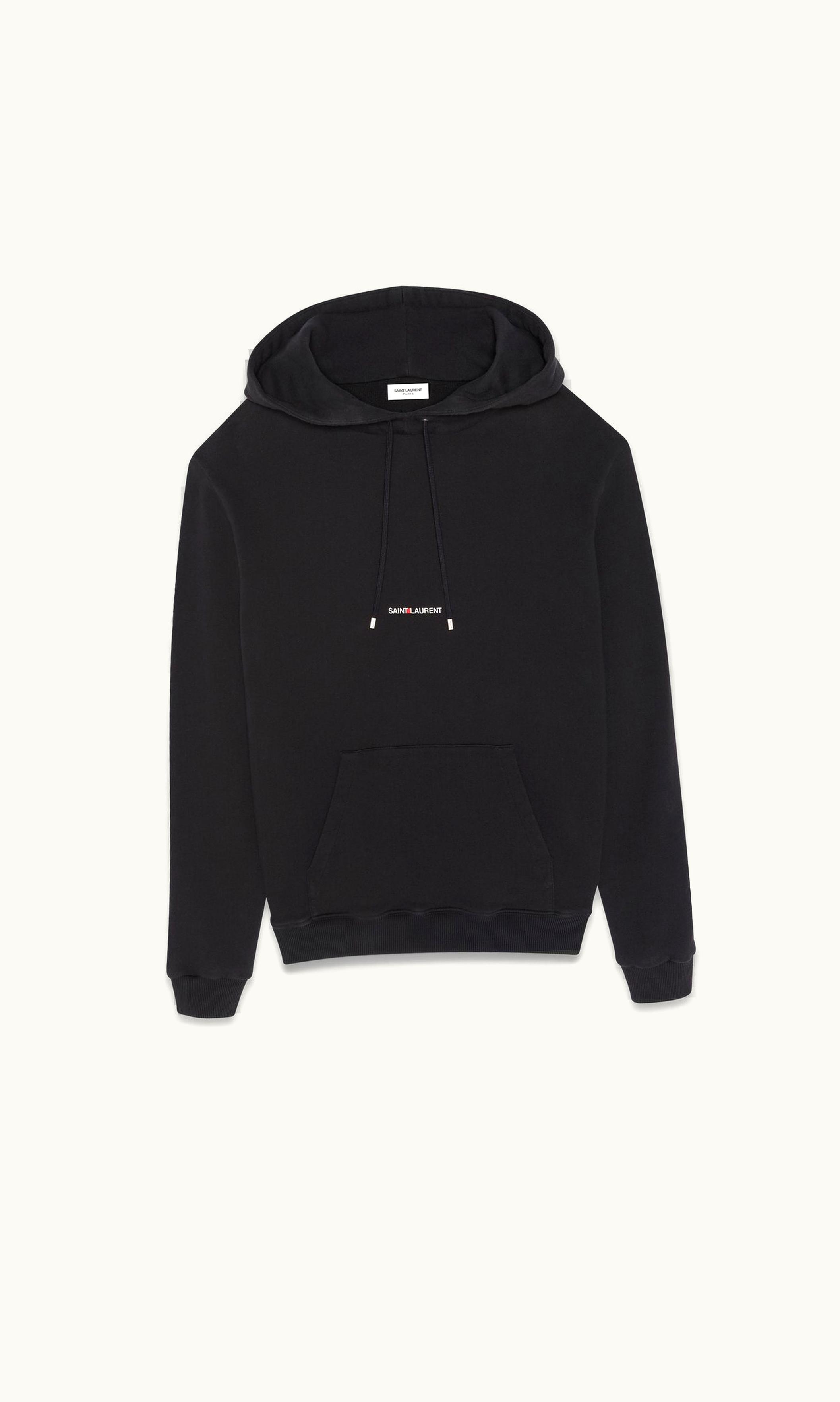 Saint Laurent Saint Laurent Rive Gauche Hoodie Black BLACK