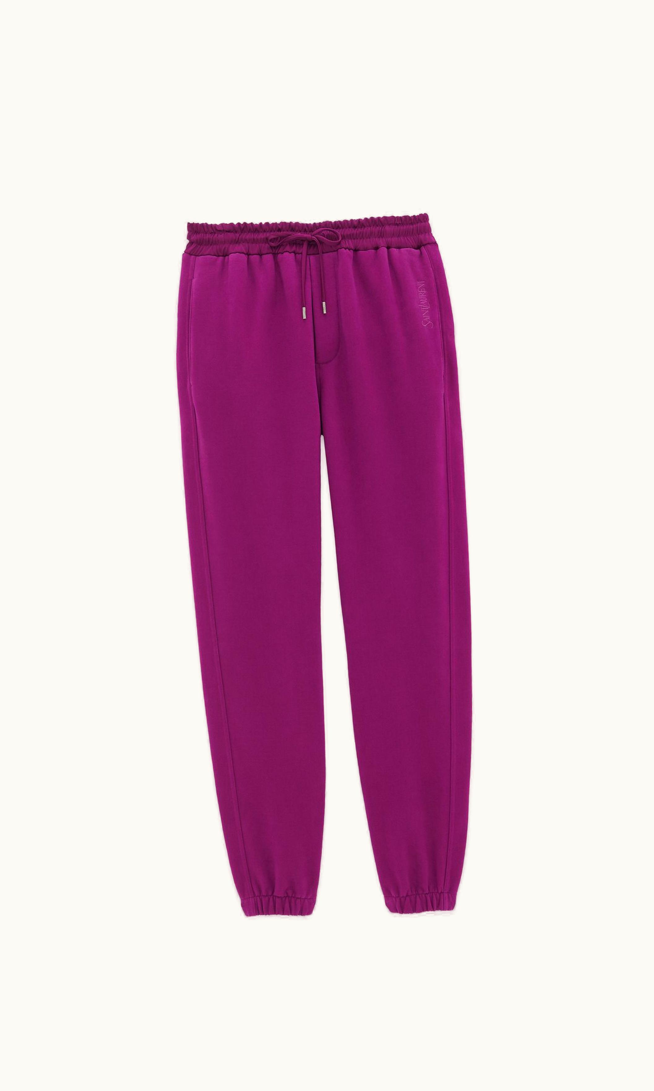 Saint Laurent Saint Laurent Sweatpants In Fleece Fuchsia