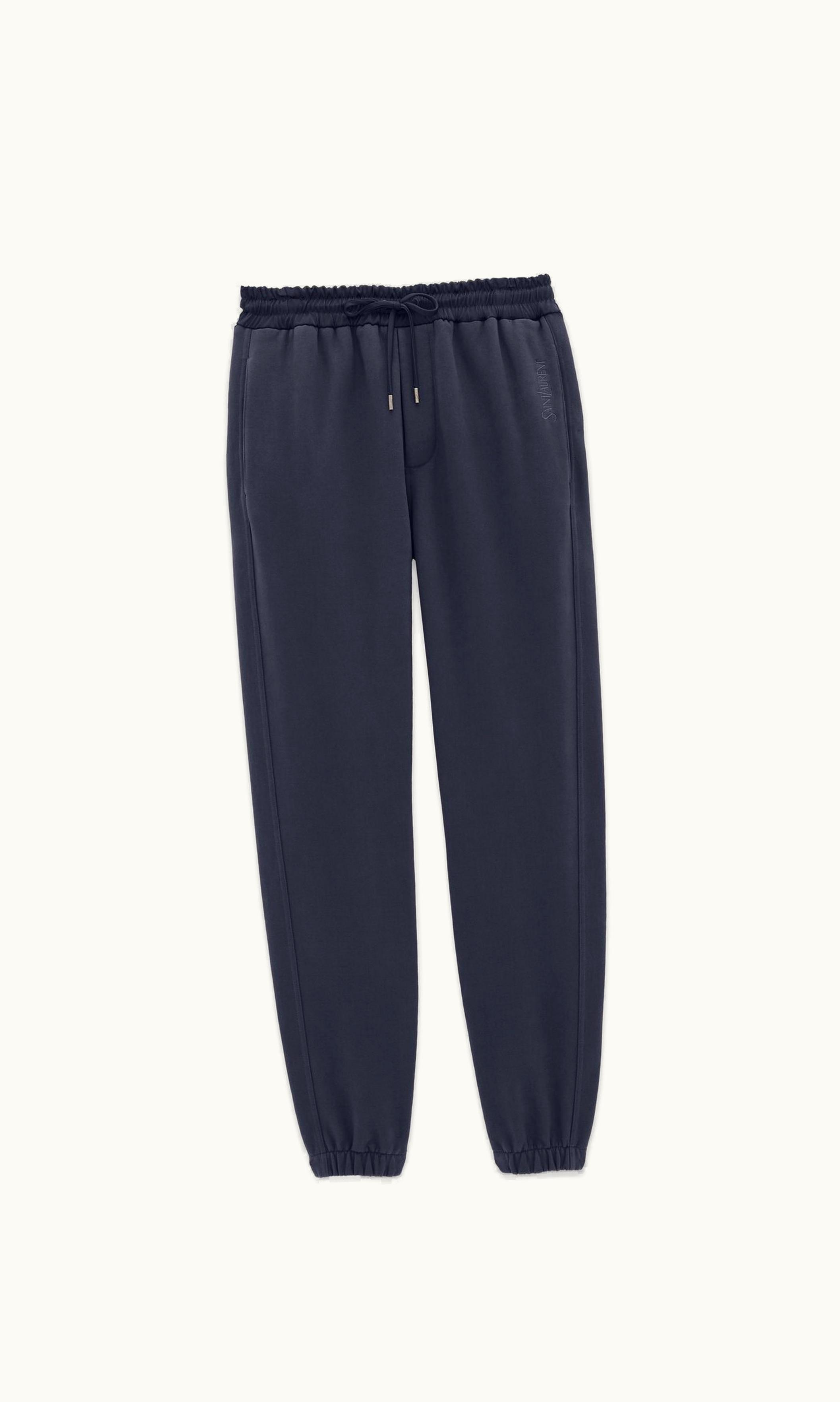 Saint Laurent Saint Laurent Sweatpants In Fleece Marine