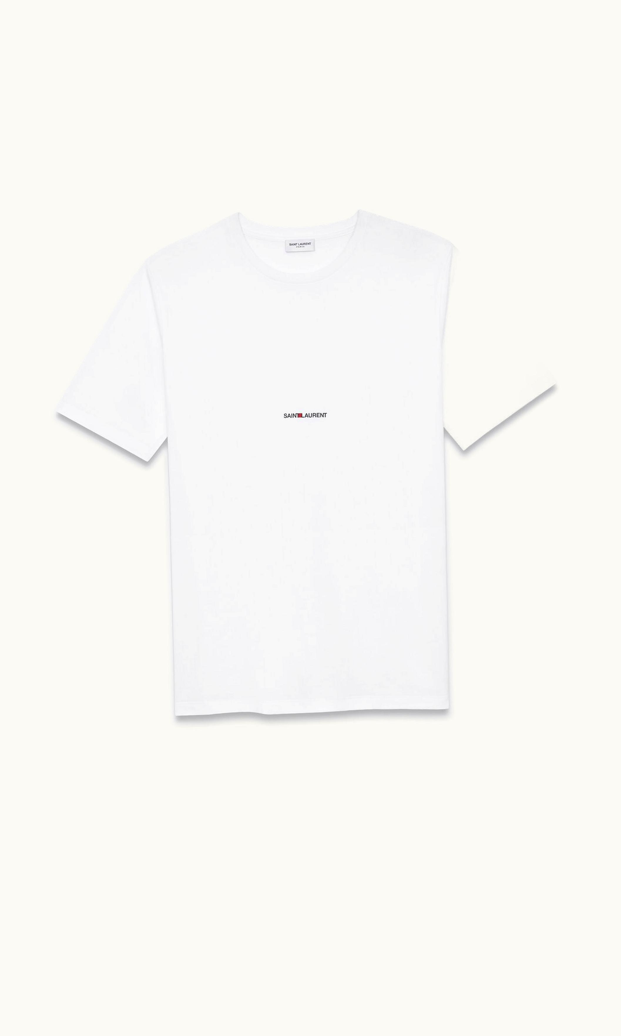 Saint Laurent Saint Laurent Rive Gauche T-Shirt White WHITE