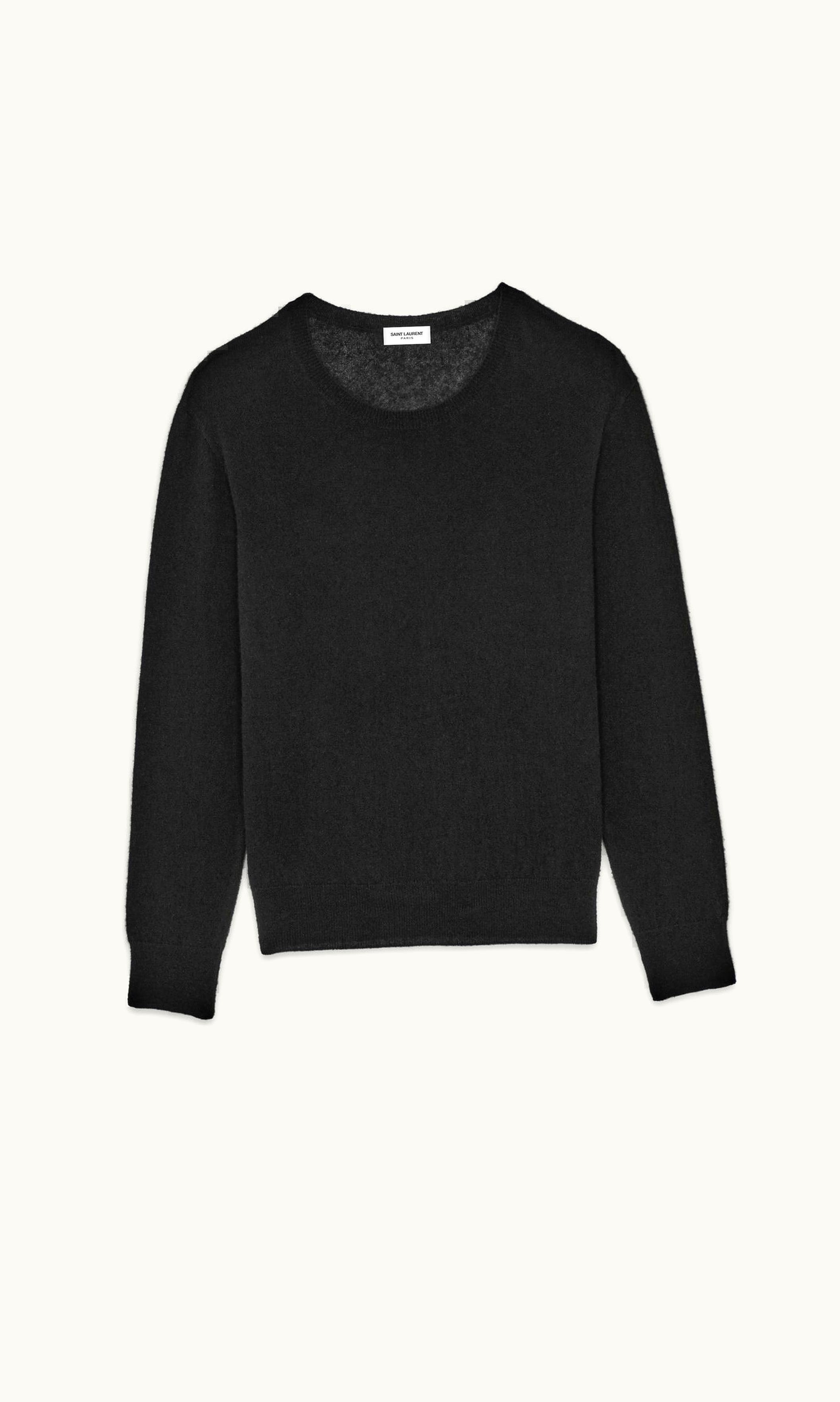 Saint Laurent Saint Laurent Sweater In Cashmere And Silk Black BLACK