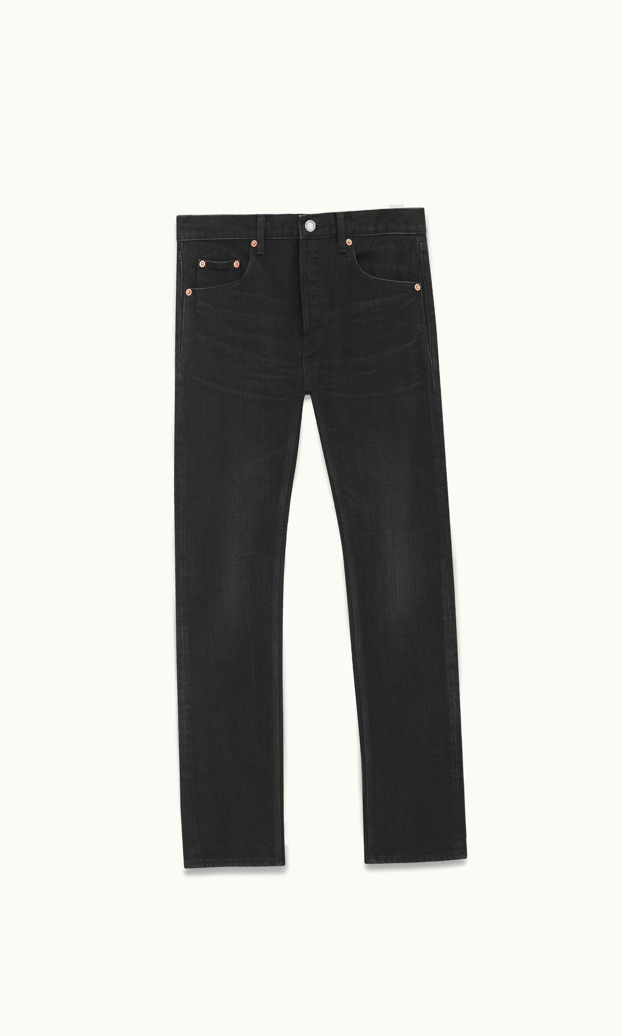 Saint Laurent Saint Laurent Mick Jeans In Black Denim Osaka Black