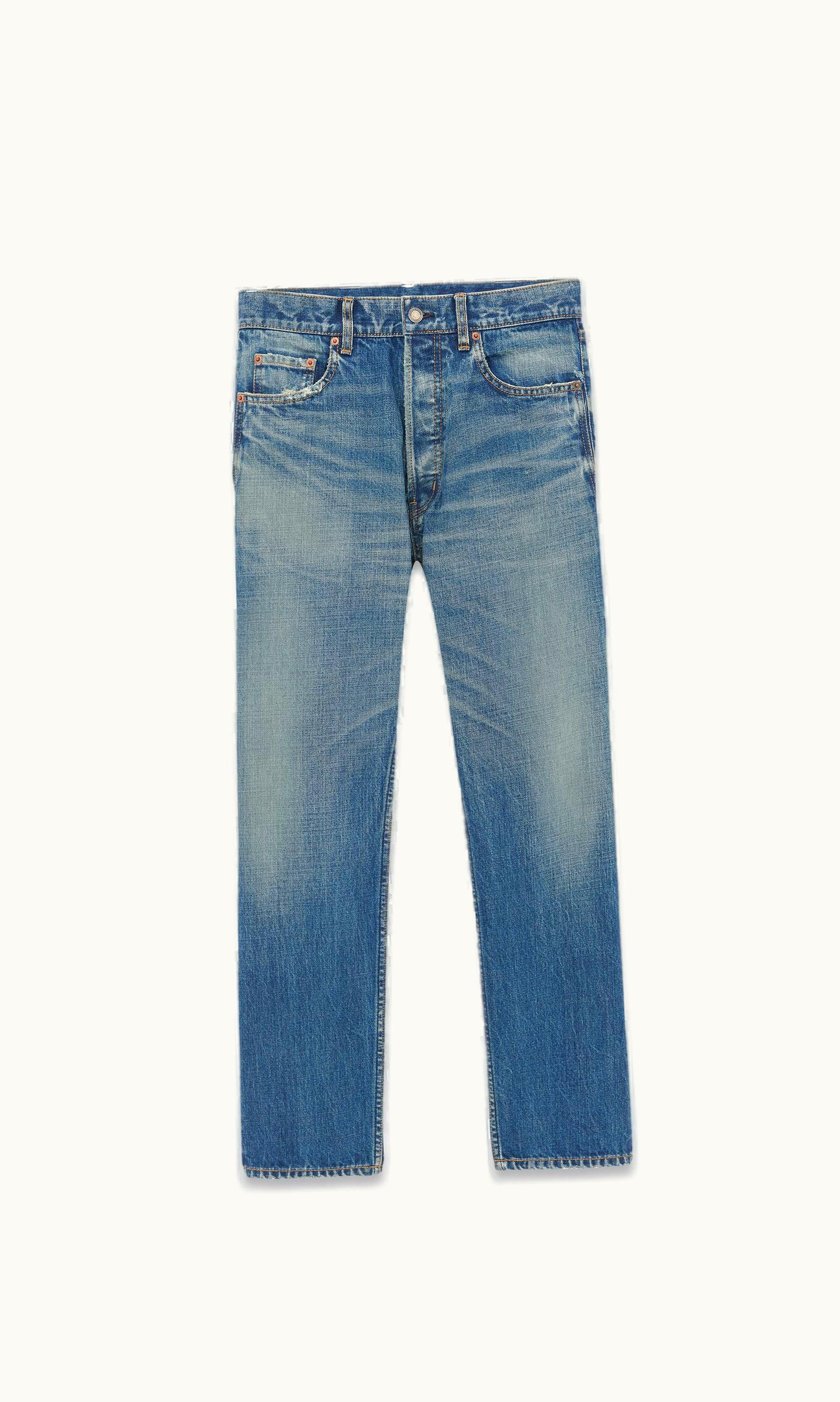 Saint Laurent Saint Laurent Mick Jeans In Vintage Blue Authentic Vintage Blue