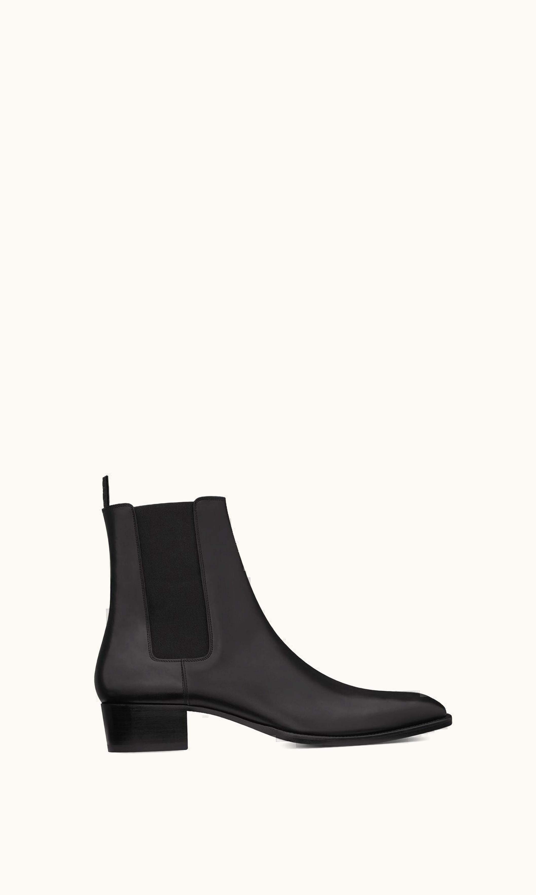 Saint Laurent Saint Laurent Wyatt Chelsea Boots In Smooth Leather Black 6341941YL001000