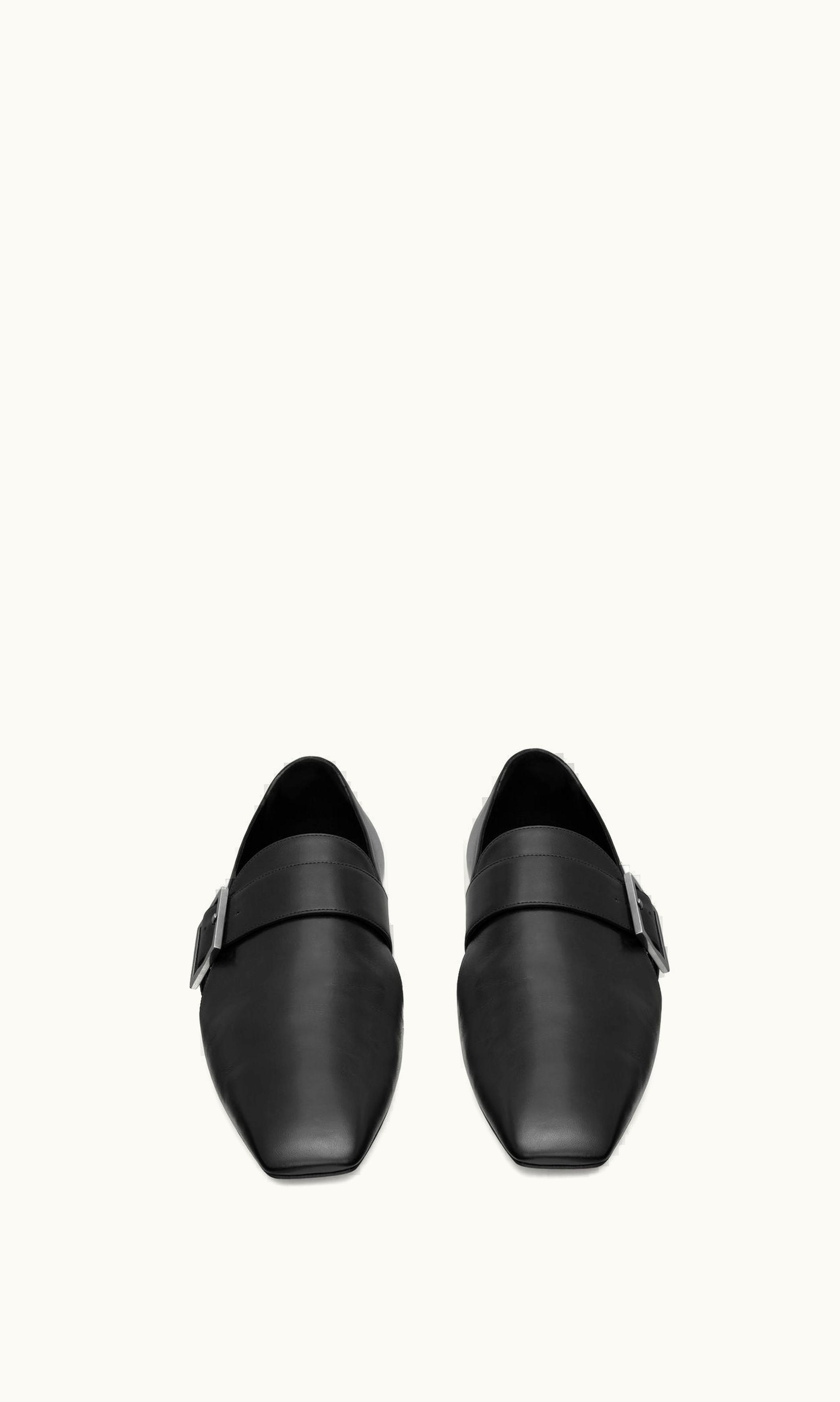 Saint Laurent Saint Laurent Tristan Slippers In Smooth Leather Black
