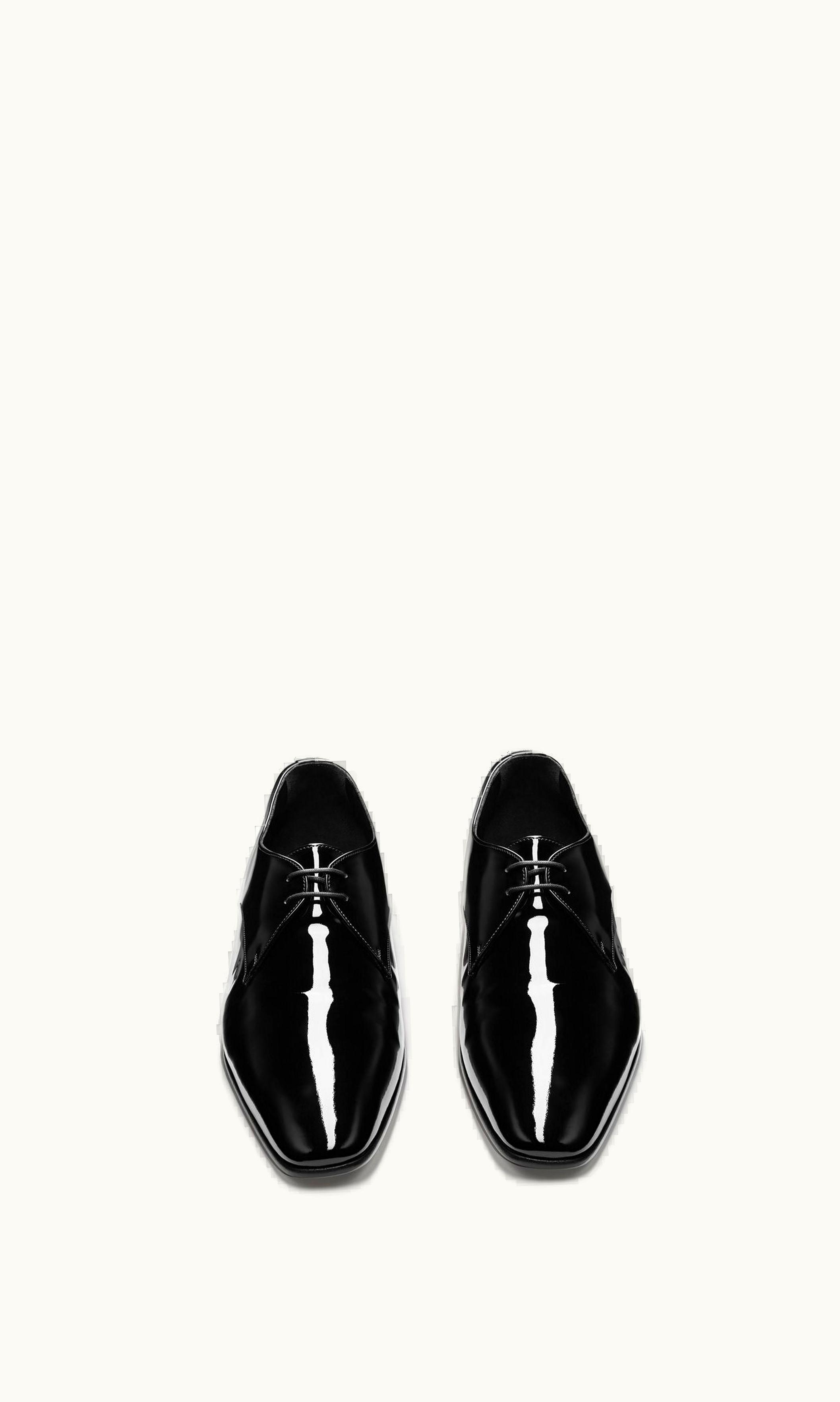 Saint Laurent Saint Laurent Gabriel Derbies In Patent Leather Black BLACK