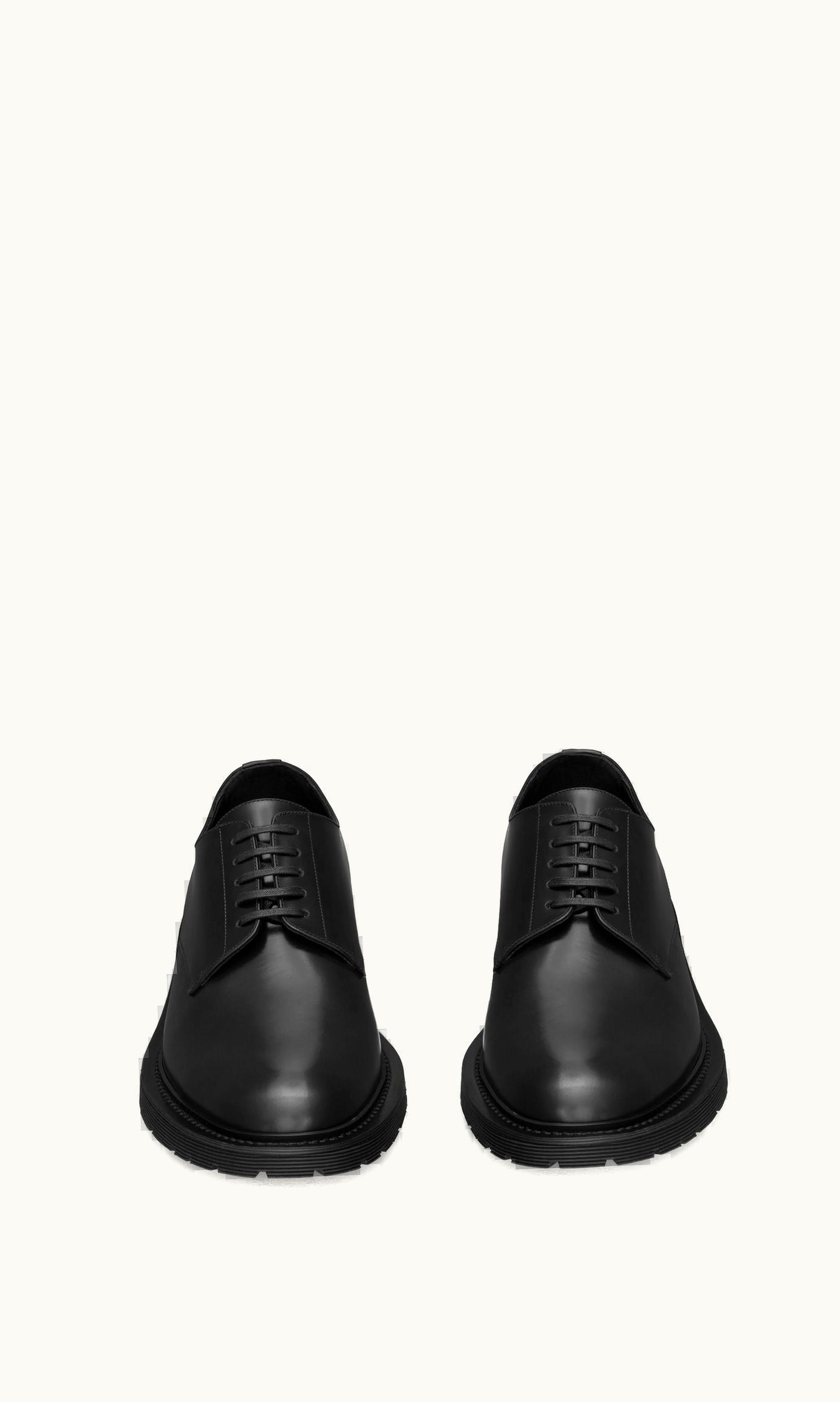 Saint Laurent Saint Laurent Army Derbies In Smooth Leather Black