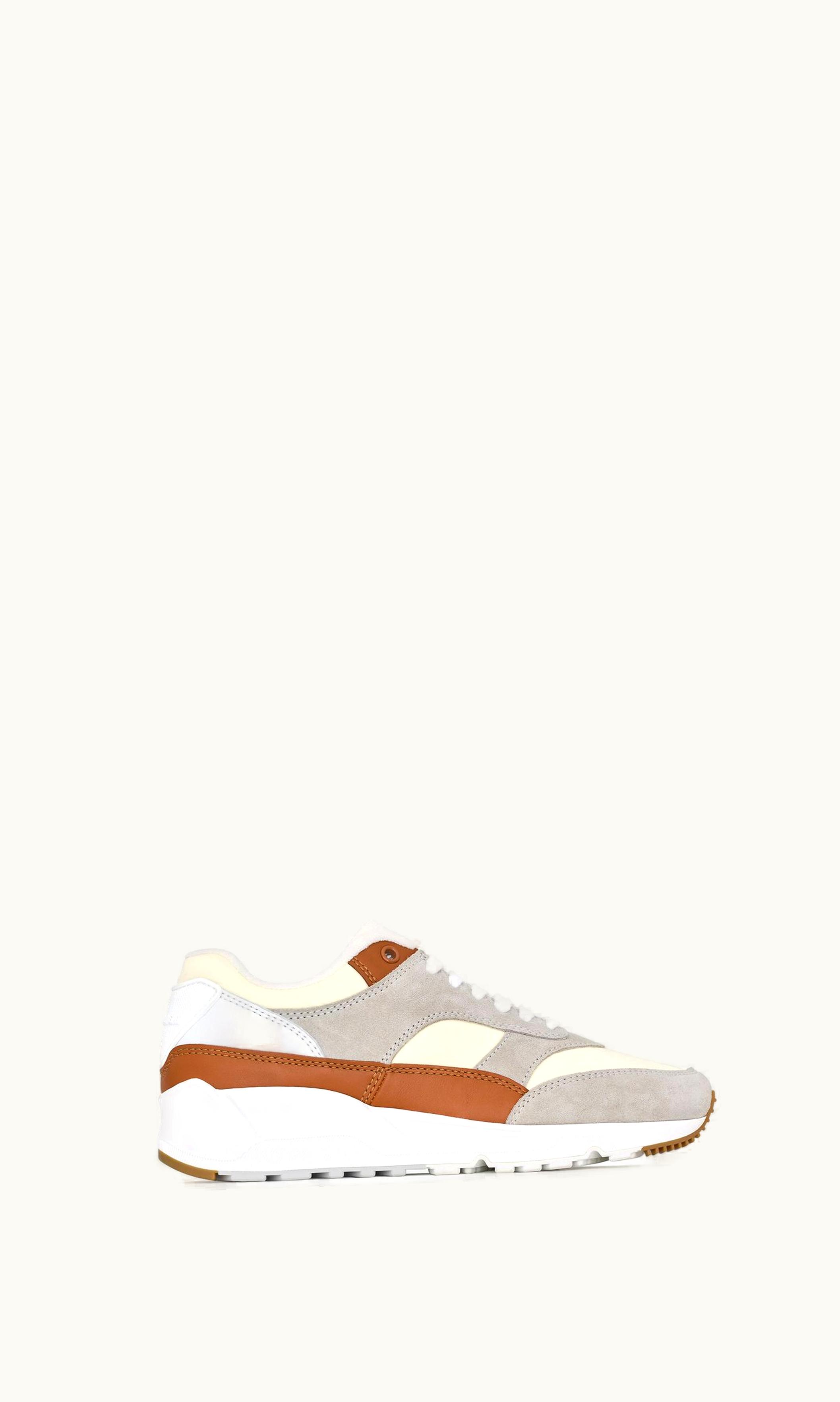 Saint Laurent Saint Laurent Bump Sneakers In Nylon, Suede And Leather White, Air Grey And Honey 776600AAC669098