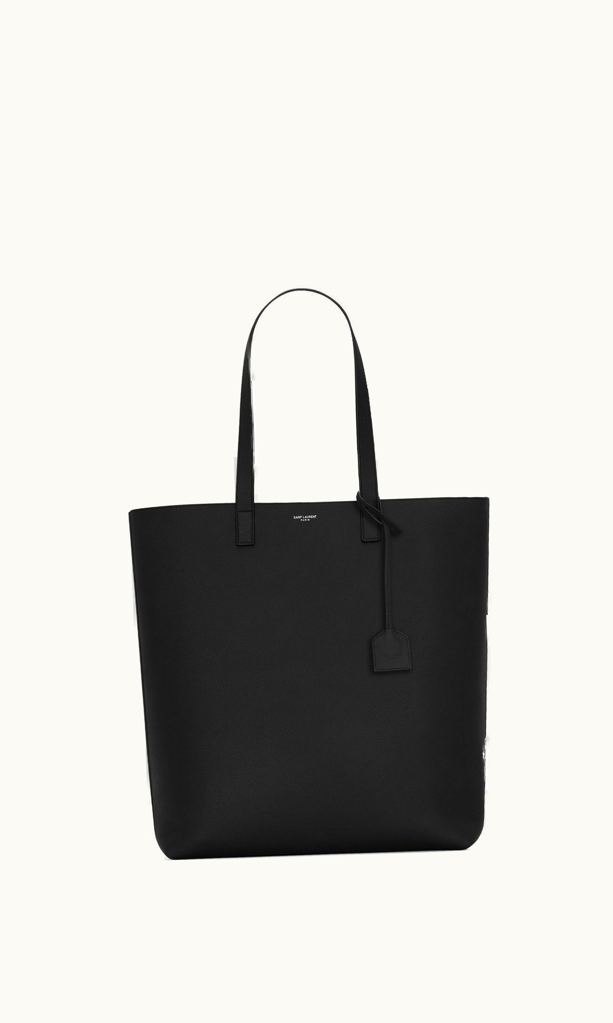 Saint Laurent Saint Laurent Bold Shopping Bag In Grained Leather Black