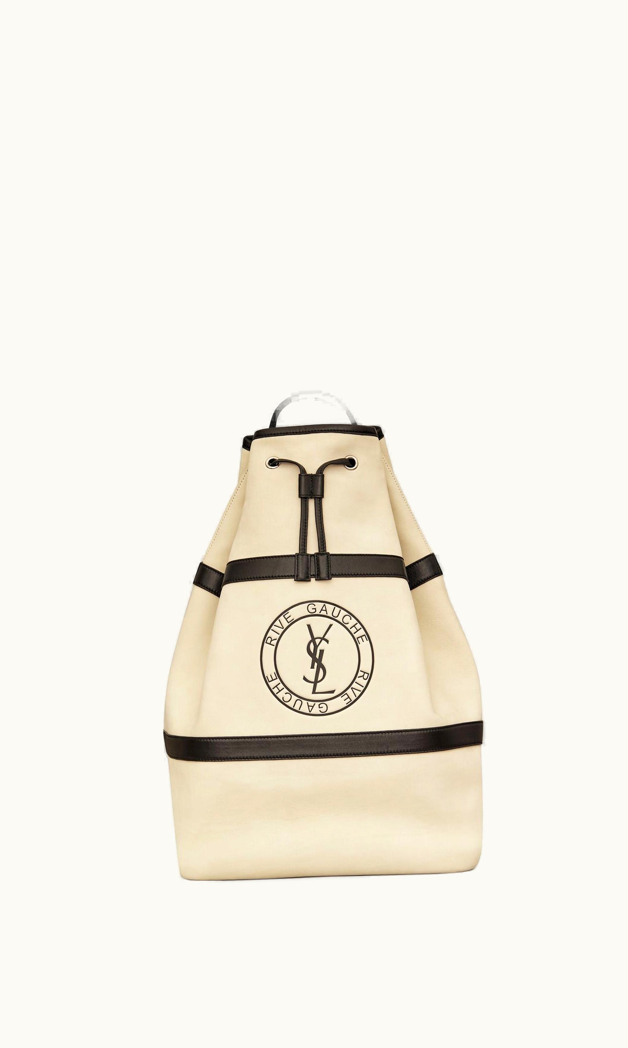 Saint Laurent Saint Laurent Rive Gauche Sling Bag In Smooth Leather New Alabaster