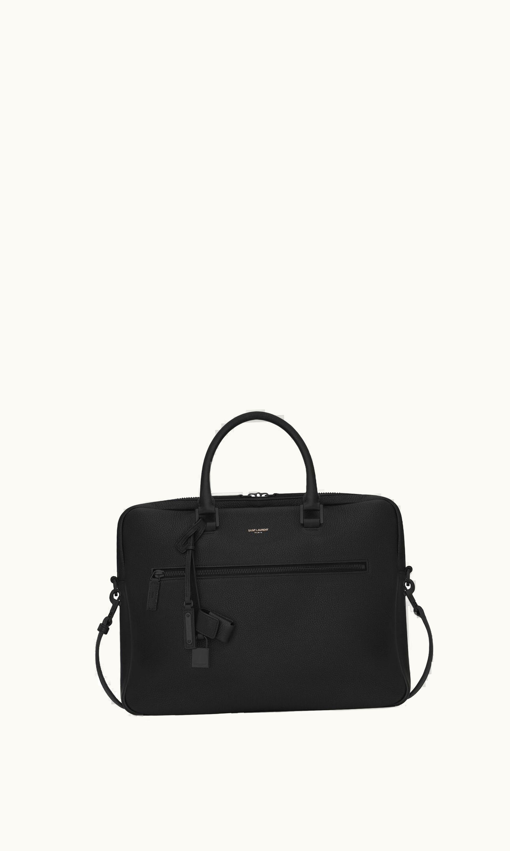 Saint Laurent Saint Laurent Sac De Jour Briefcase In Grained Leather Black