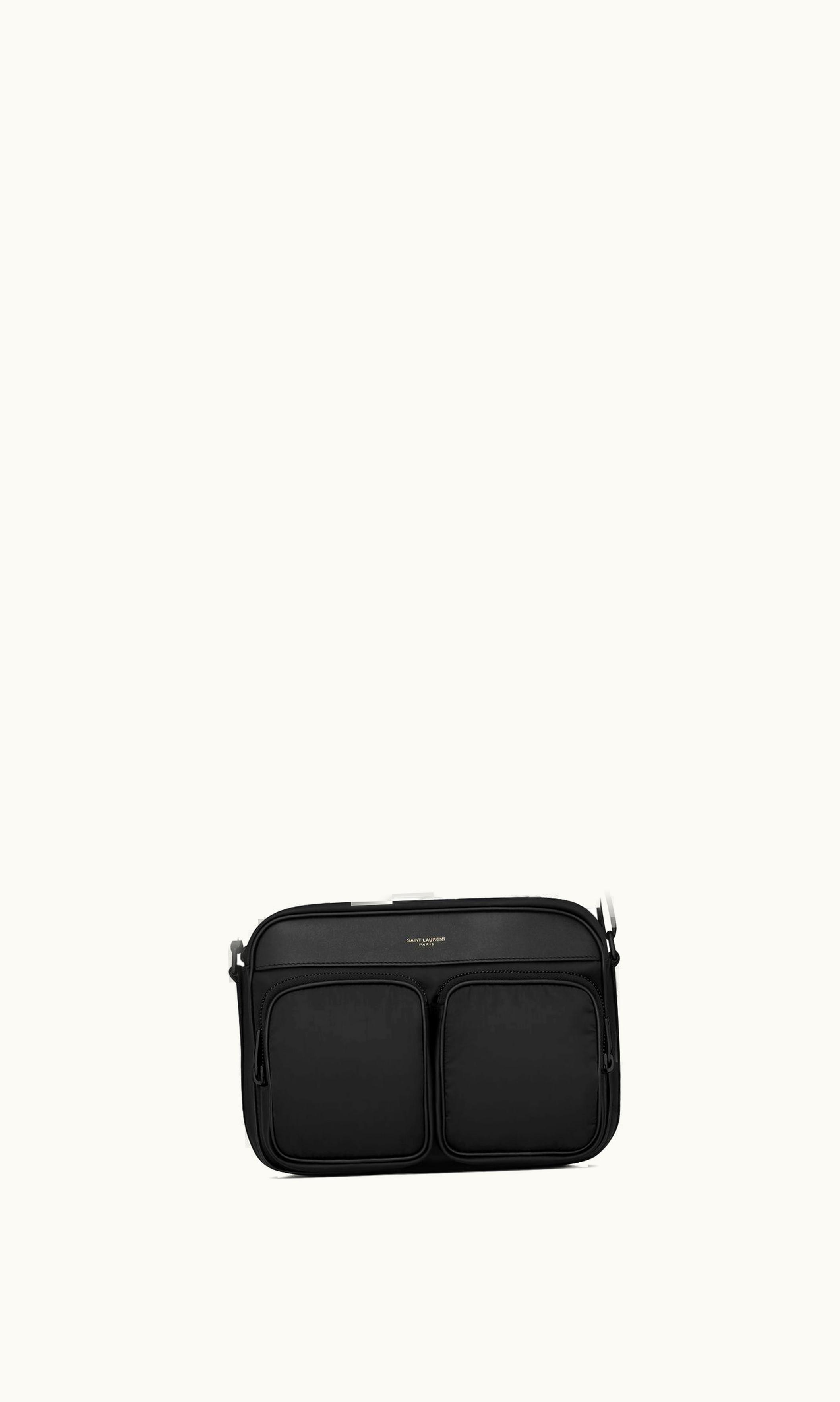 Saint Laurent City Saint Laurent New Camera Bag In Econyl® Regenerated Nylon Black