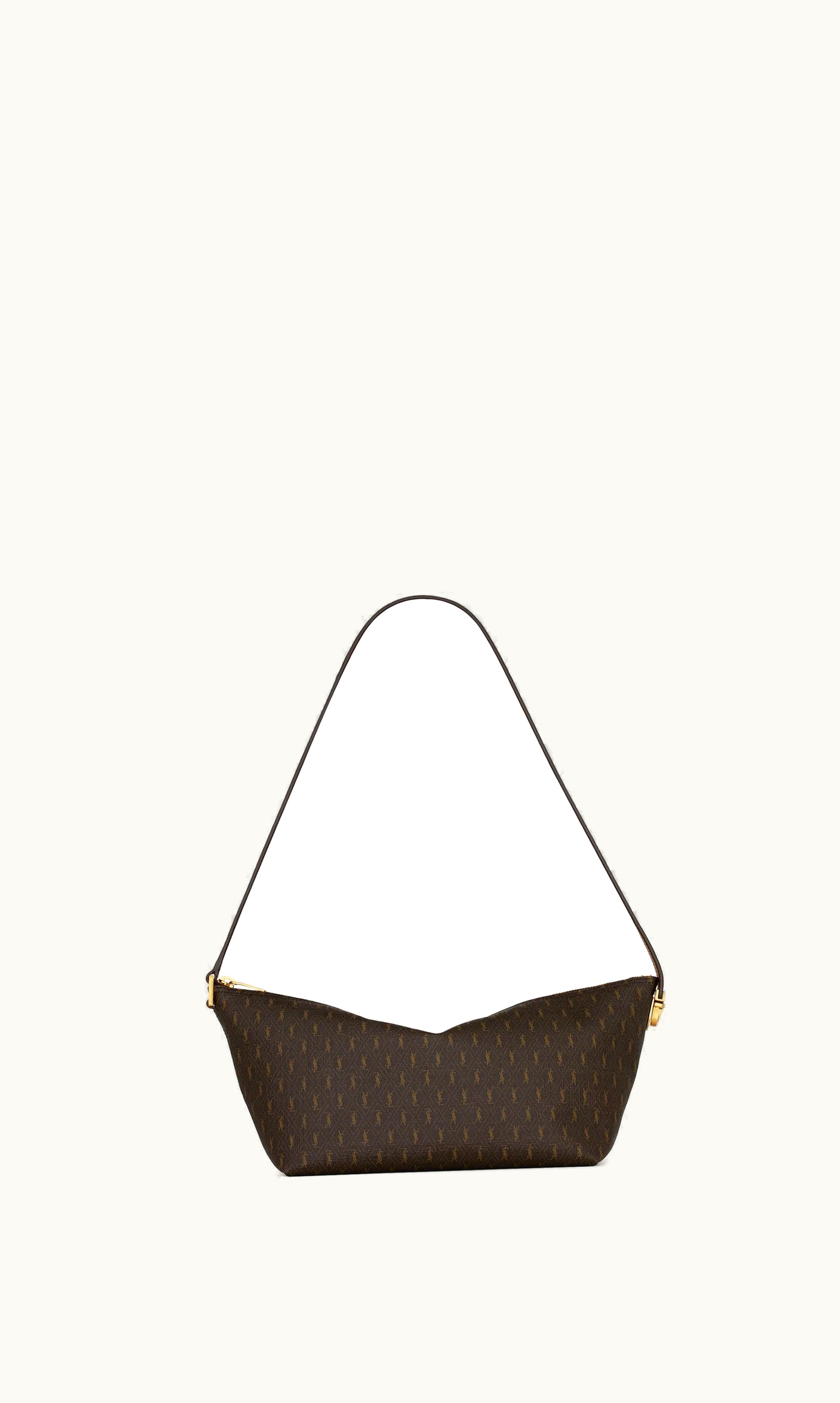 Saint Laurent Saint Laurent Le Monogramme Crossbody Bag In Cassandre Canvas And Smooth Leather Chestnut