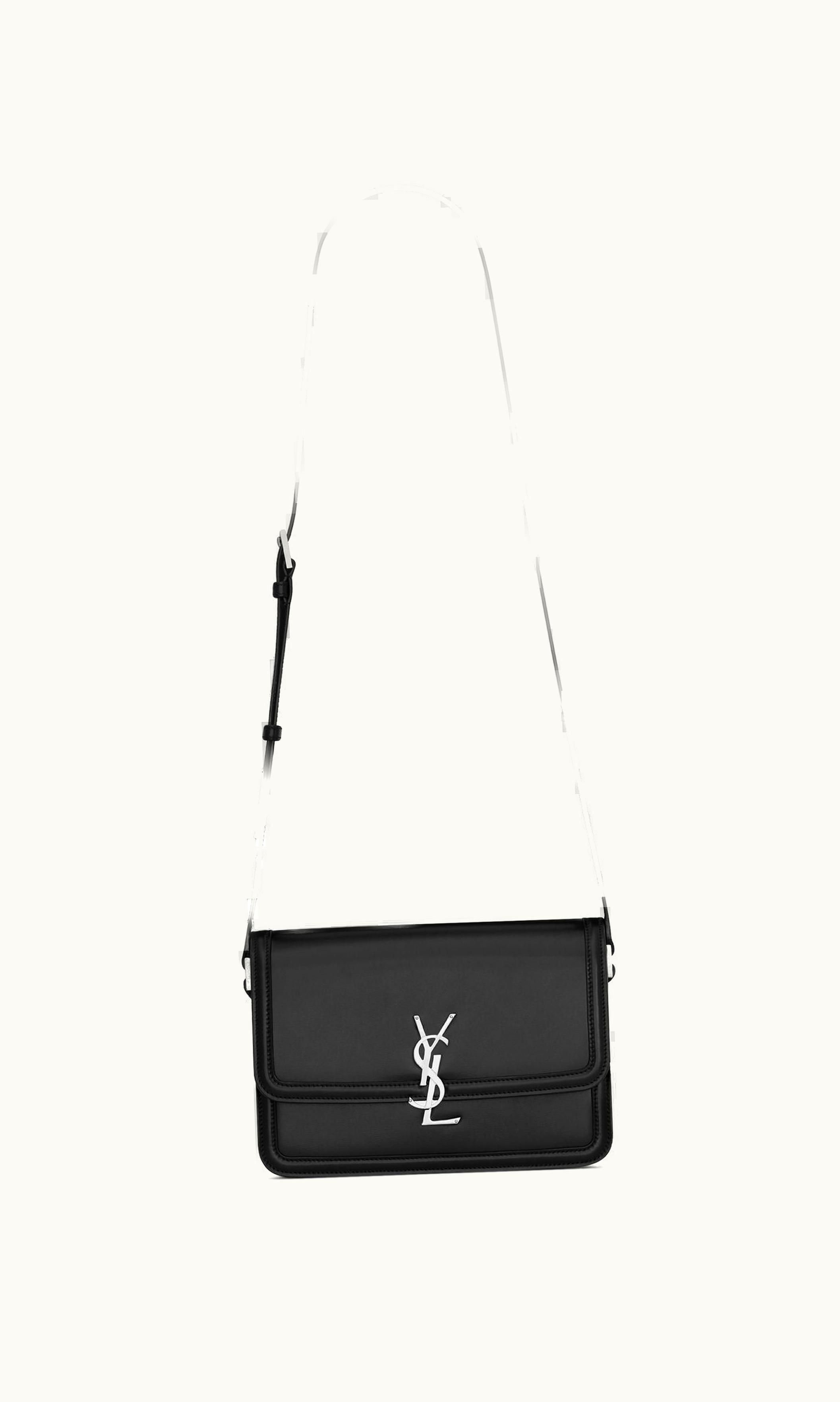 Saint Laurent Saint Laurent Solferino Medium Satchel In Smooth Leather Black