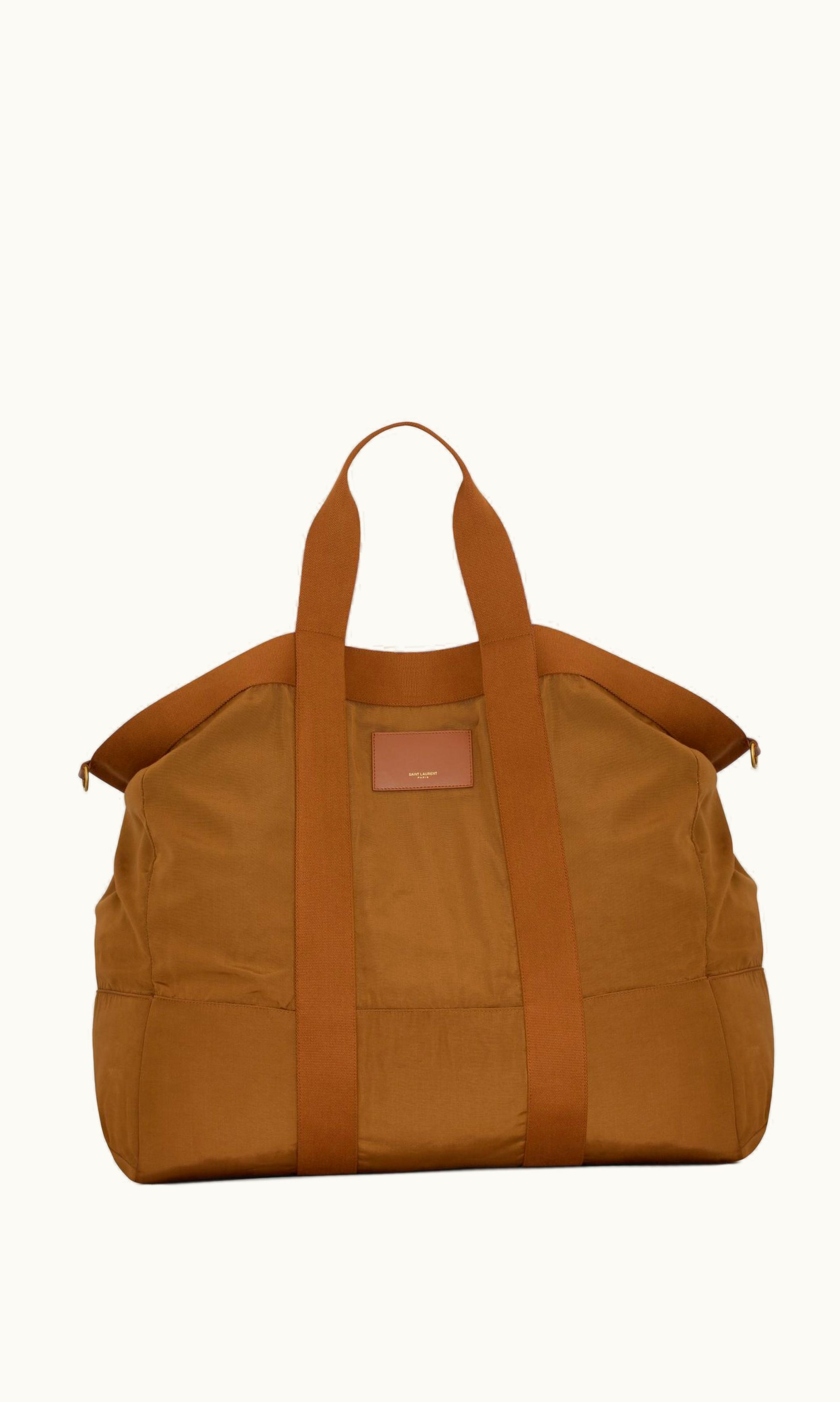 Saint Laurent City Saint Laurent Big Tote In Canvas Copper Brown