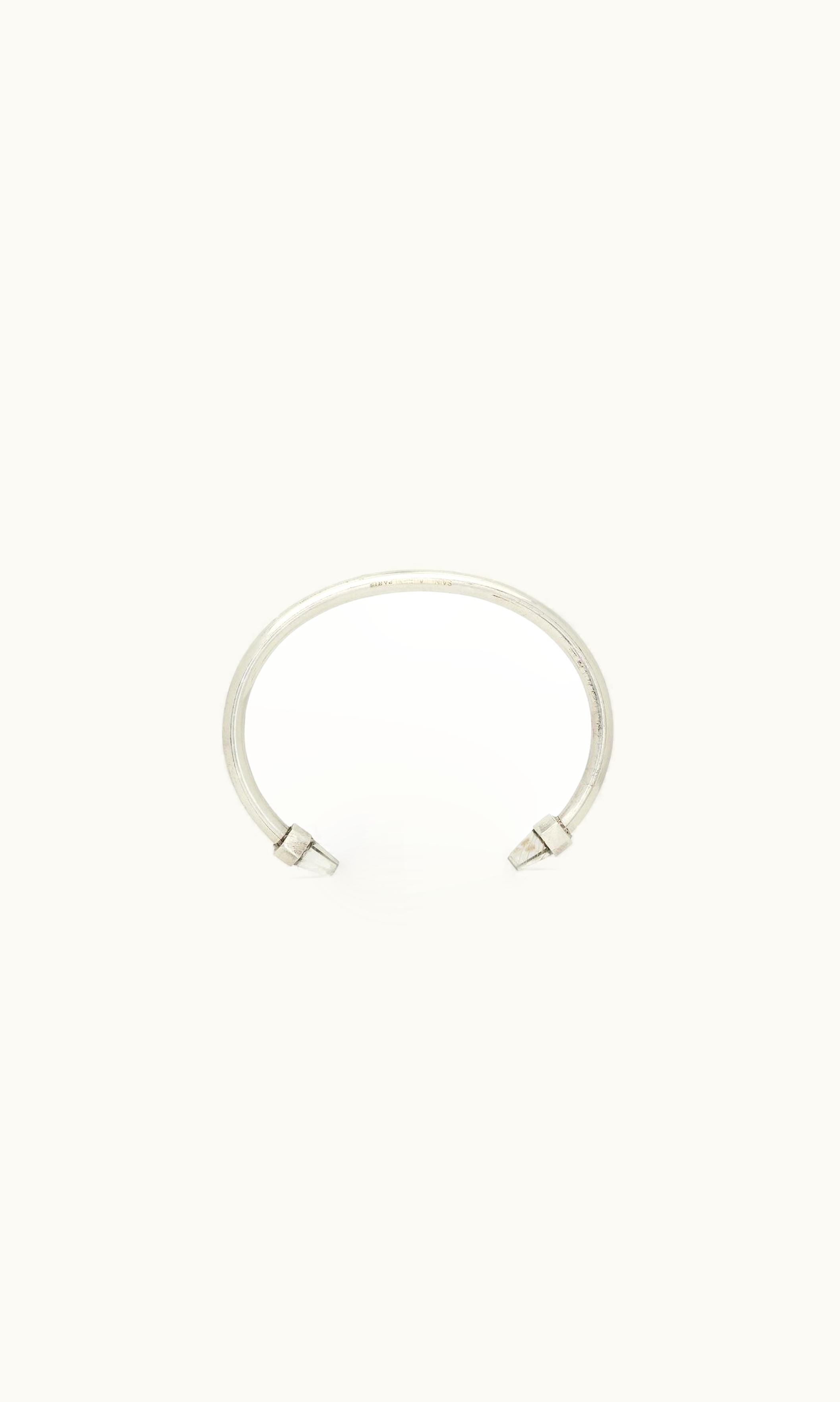 Saint Laurent Saint Laurent Bracelet In Metal Oxidized Silver And Gold