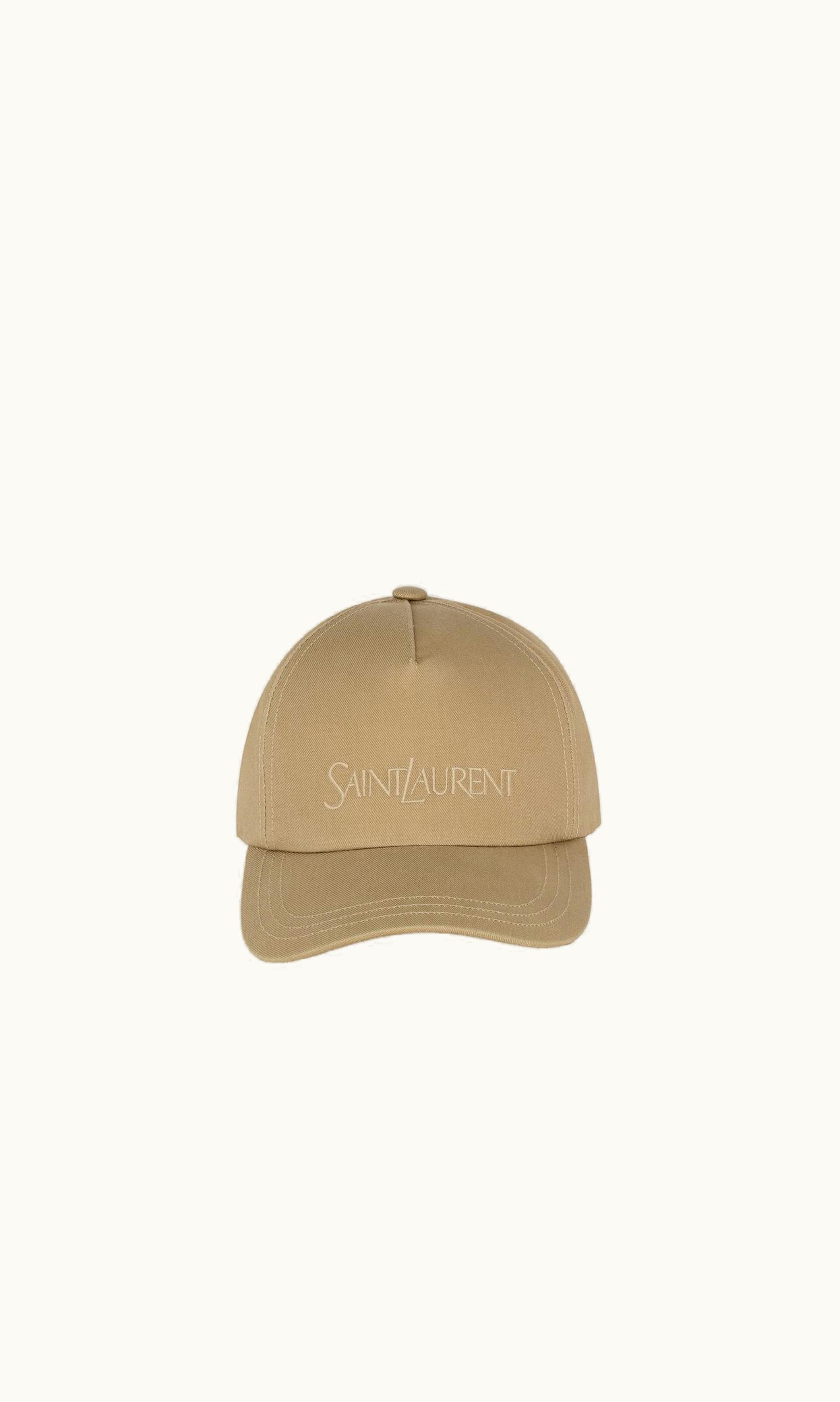 Saint Laurent Saint Laurent Cap In Gabardine Beige BEIGE
