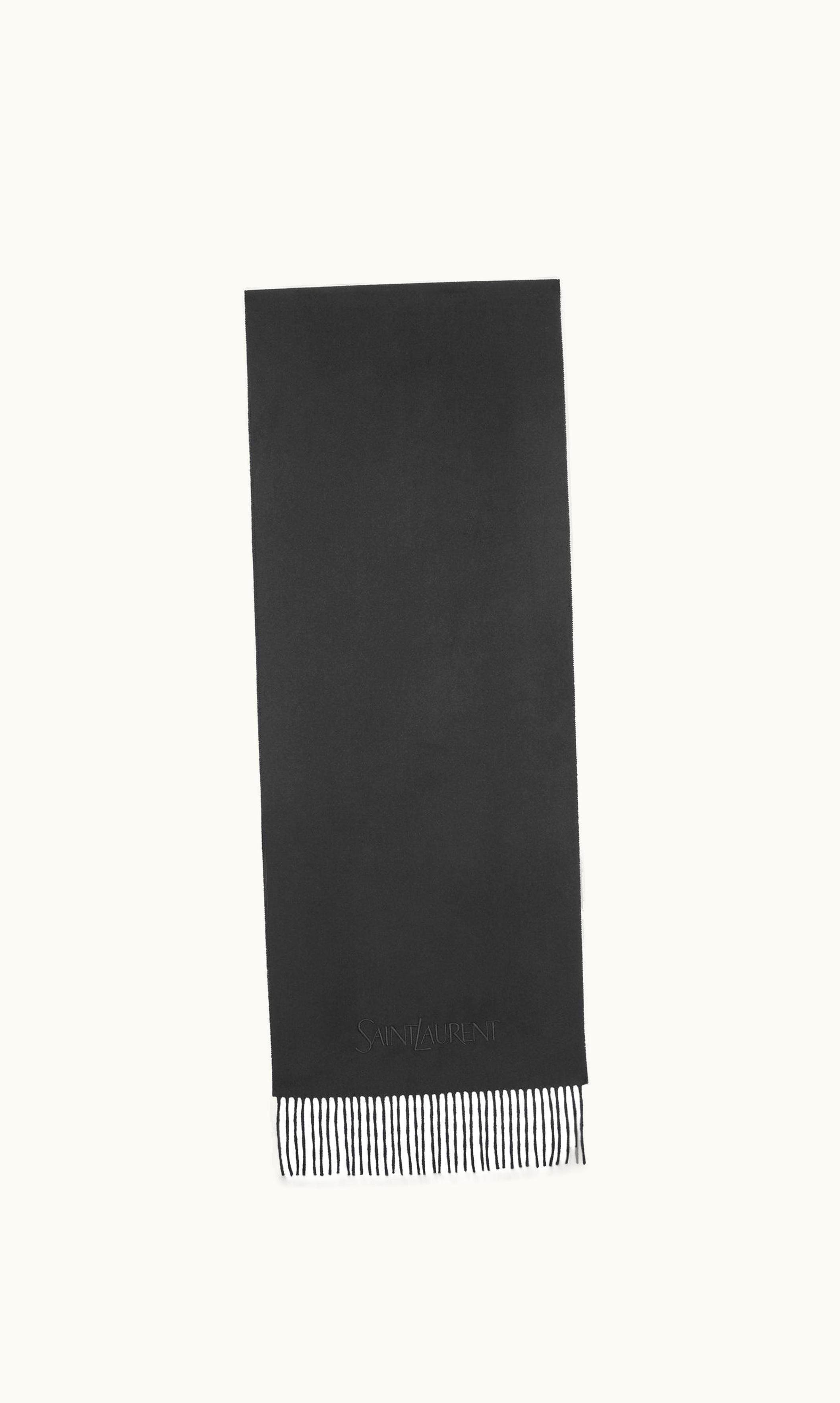 Saint Laurent Saint Laurent Scarf In Cashmere Jacquard Black
