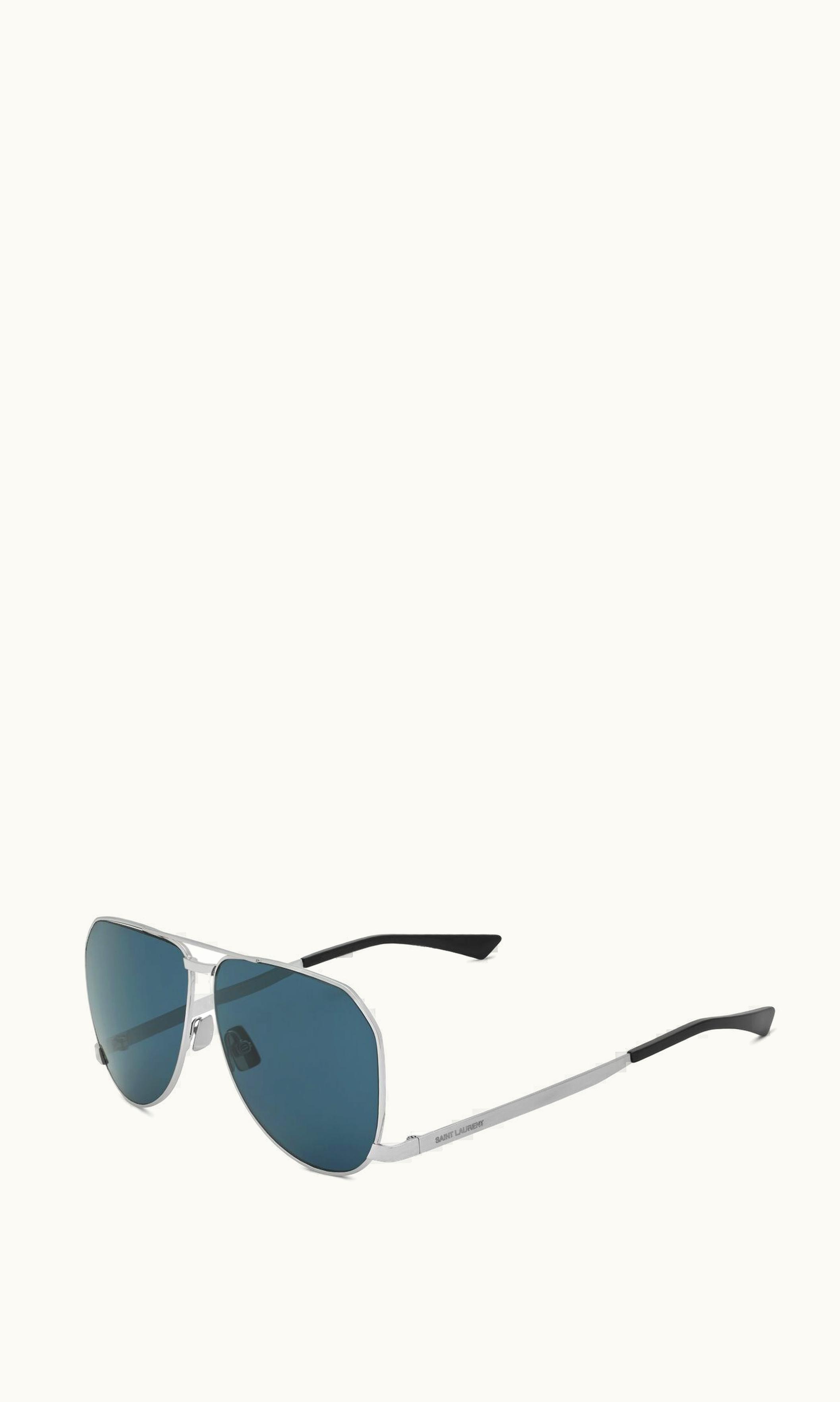 Saint Laurent Saint Laurent Sl 690 Dust Silver And Blue SILVER AND BLUE