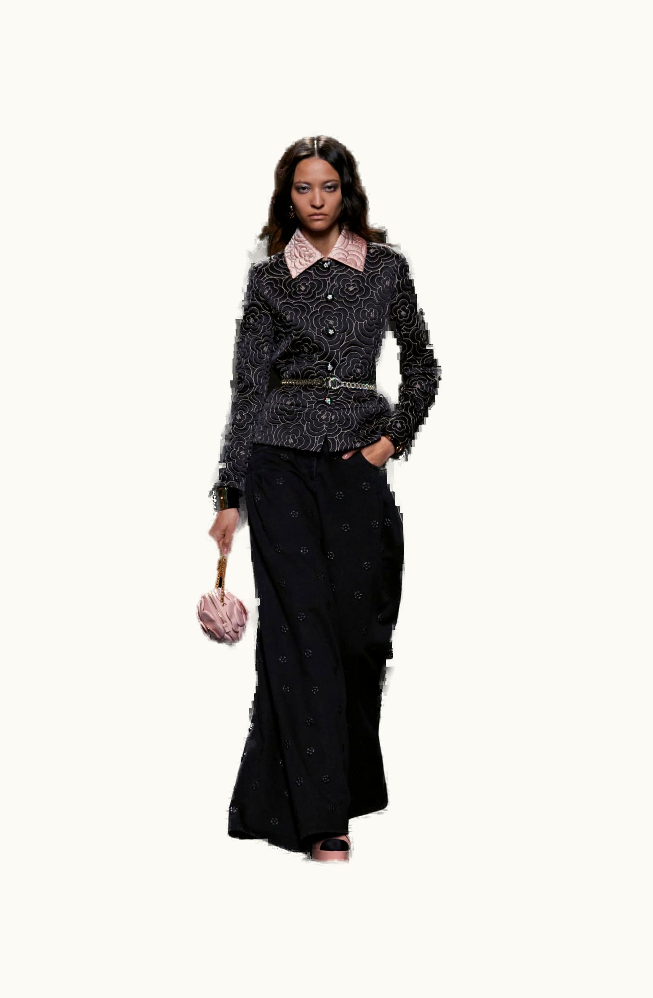 Chanel Chanel Jacket - Silk Satin, Black & Pink