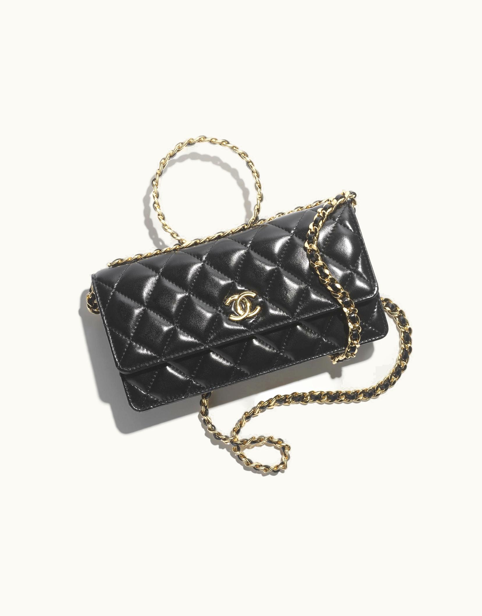 Chanel Chanel Clutch With Chain - Lambskin & Gold-Tone Metal, Black
