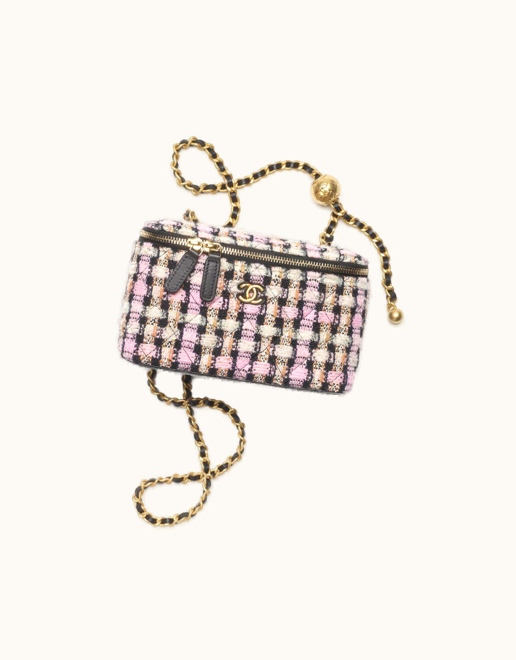 Chanel Chanel Clutch With Chain - Wool Tweed & Gold-Tone Metal, Multicolor