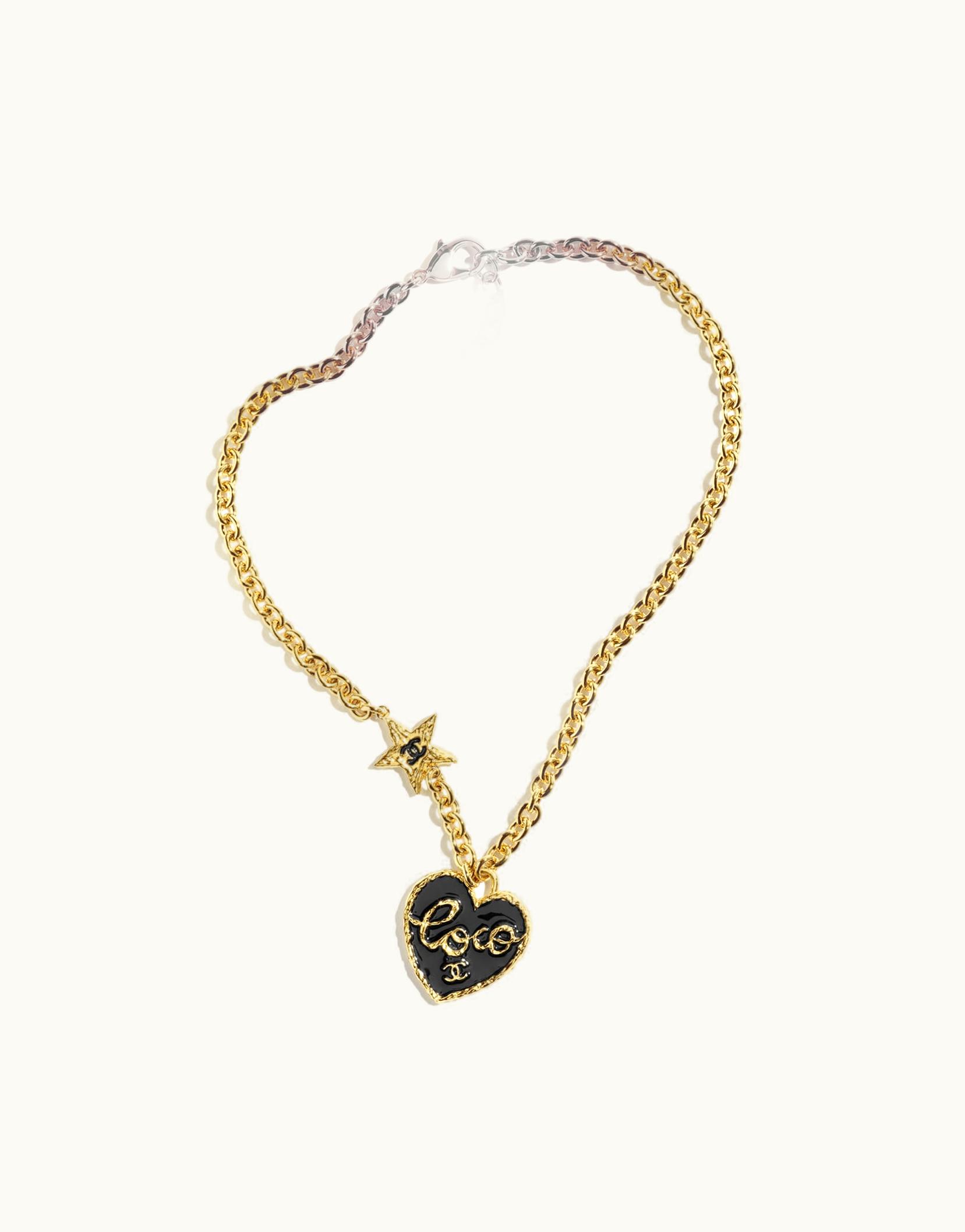 Chanel Chanel Pendant Necklace - Metal, Gold & Black